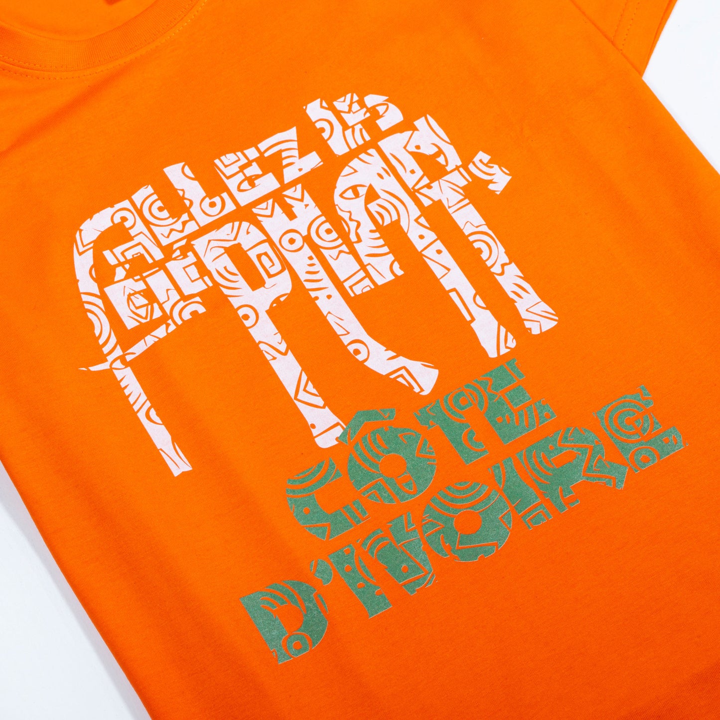 Ivory Coast Allez Les Elephants T-Shirt - Orange