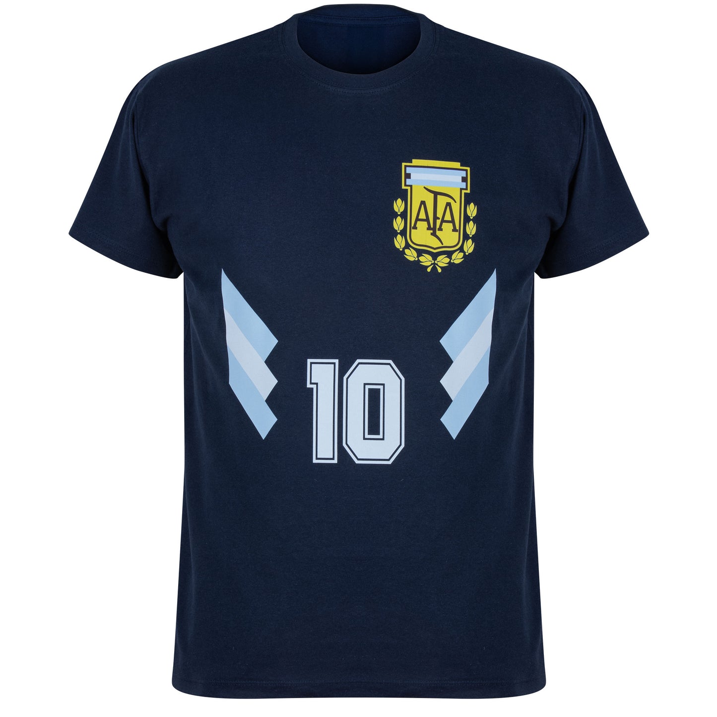 Argentina 1990 Maradona 10 Retro T-shirt - Navy
