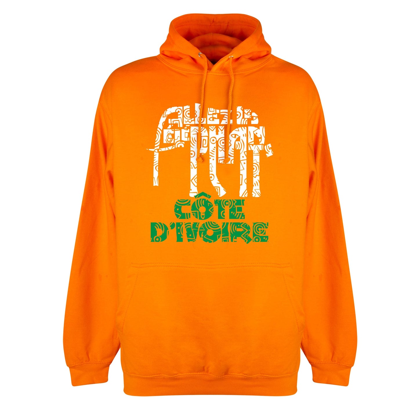 Ivory Coast Allez Les Elephants Hoodie - Orange
