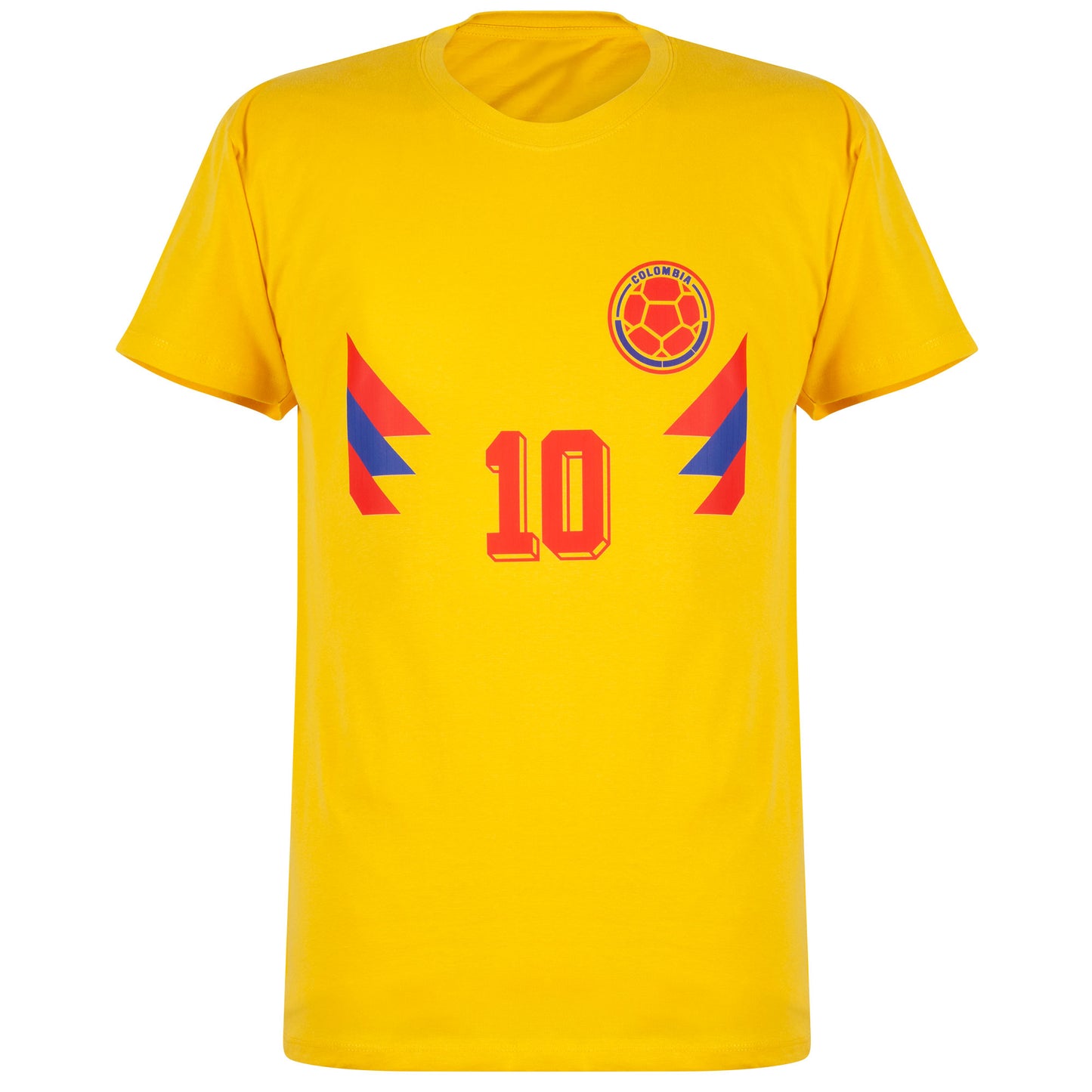 Colombia 1990 Valderrama 10 Retro T-shirt - Yellow