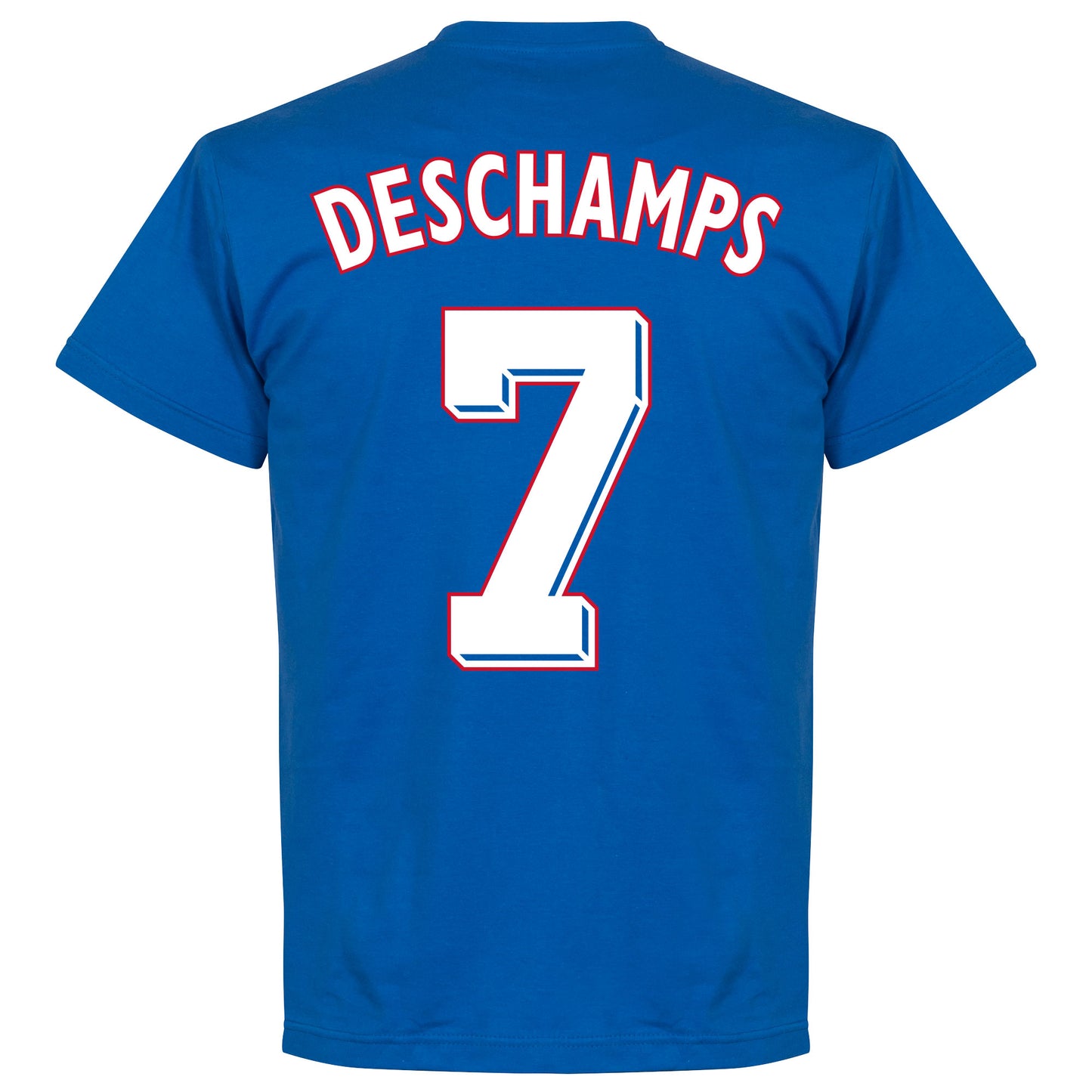 France 1998 Deschamps 7 Retro T-Shirt - Royal