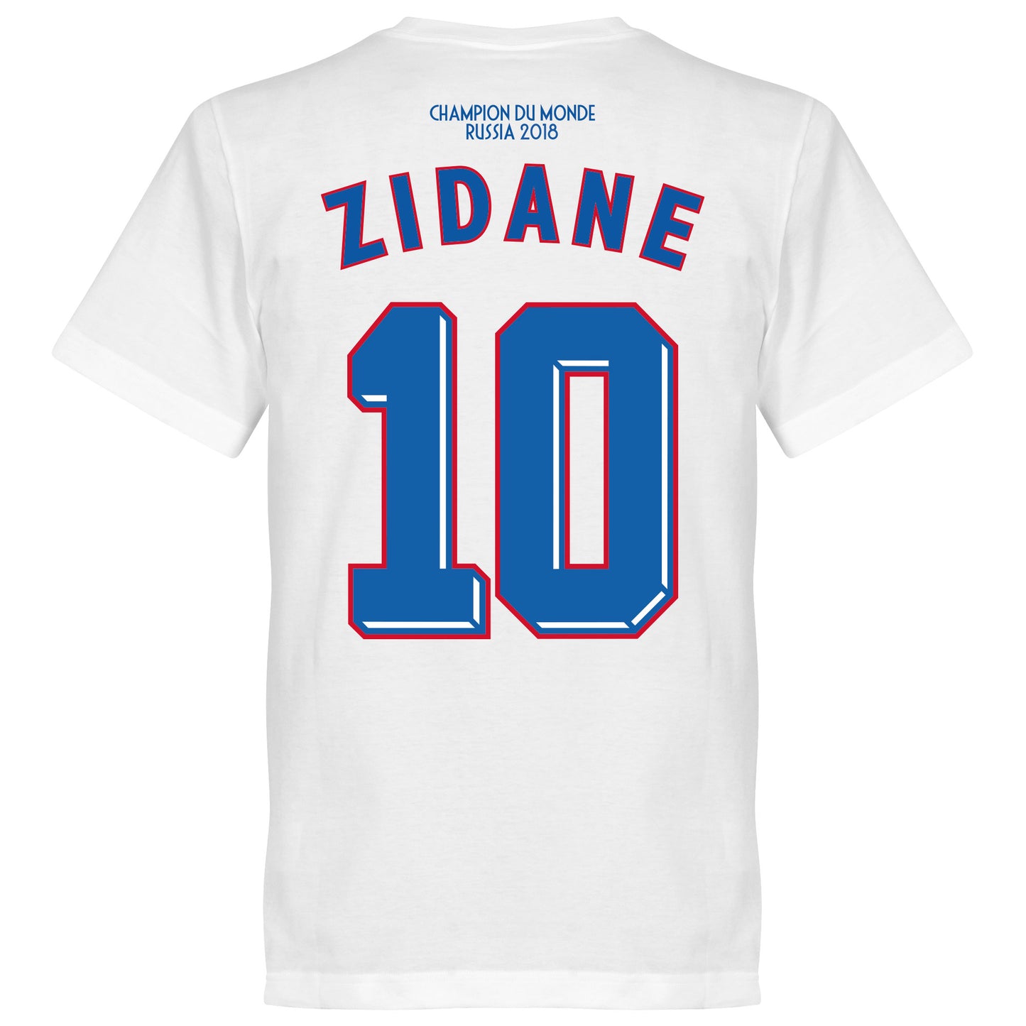 France Champions 98 Retro Zidane 10 T-Shirt - White