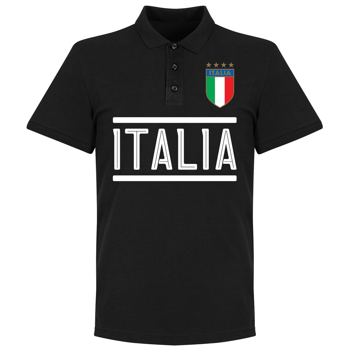 Italy Buffon 1 Team Polo Shirt - Black