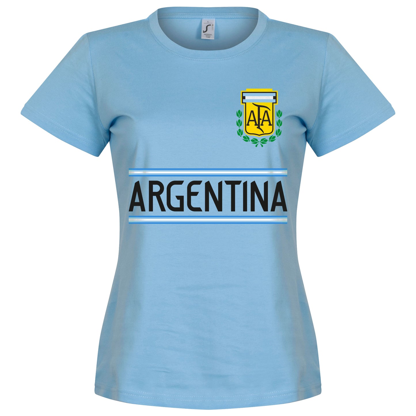 Argentina Messi 10 Team Womens T-shirt - Sky Blue