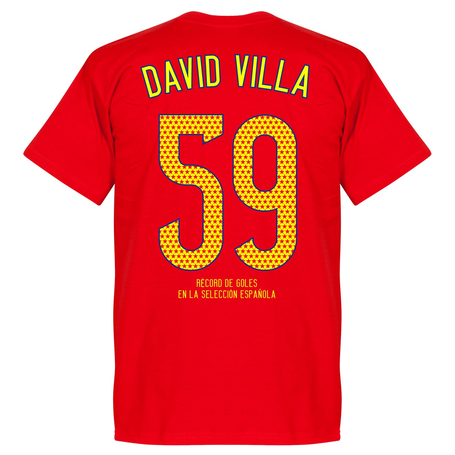 David Villa 59 Goals T-Shirt - Red