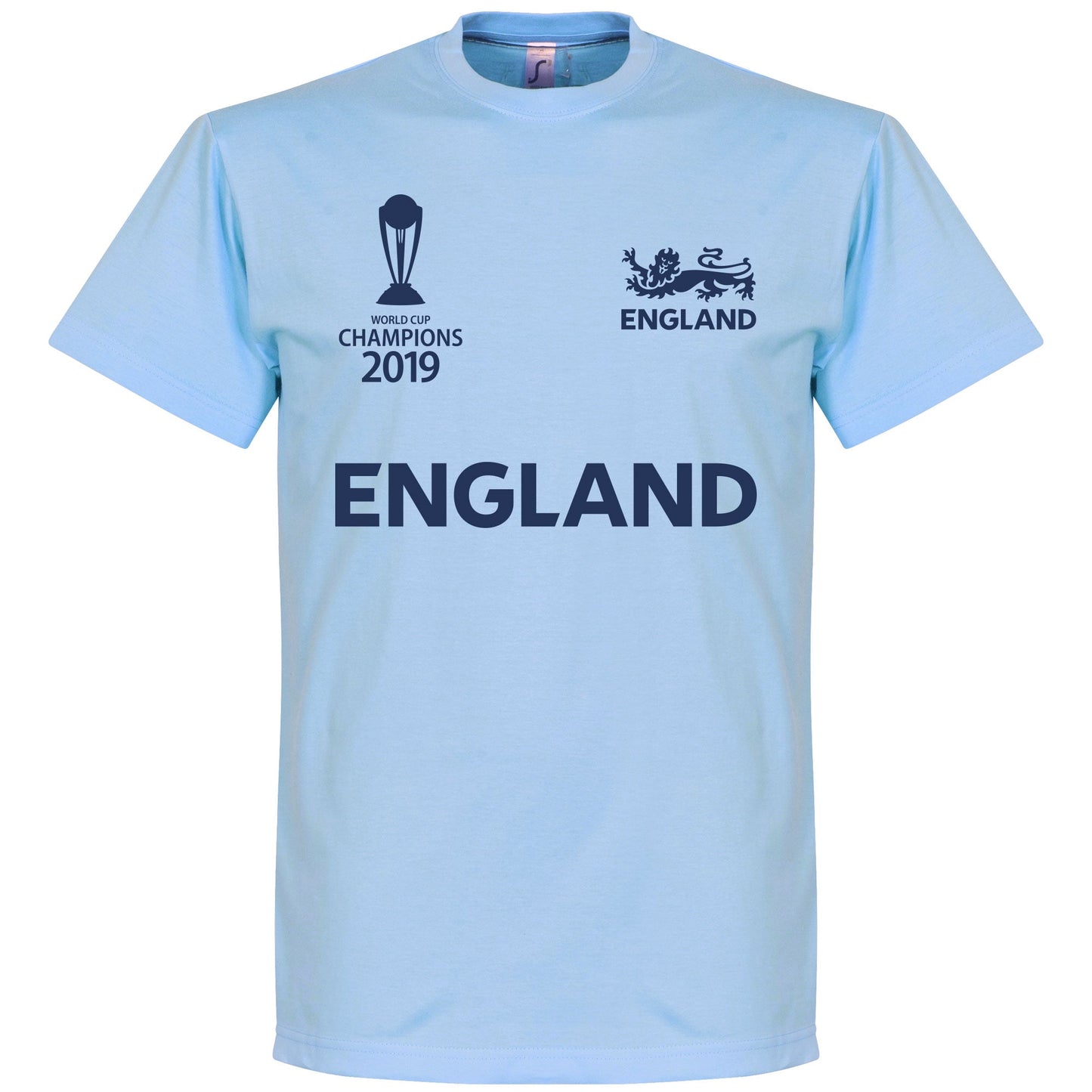 England Cricket World Cup Winners Stokes 55 T-Shirt - Sky