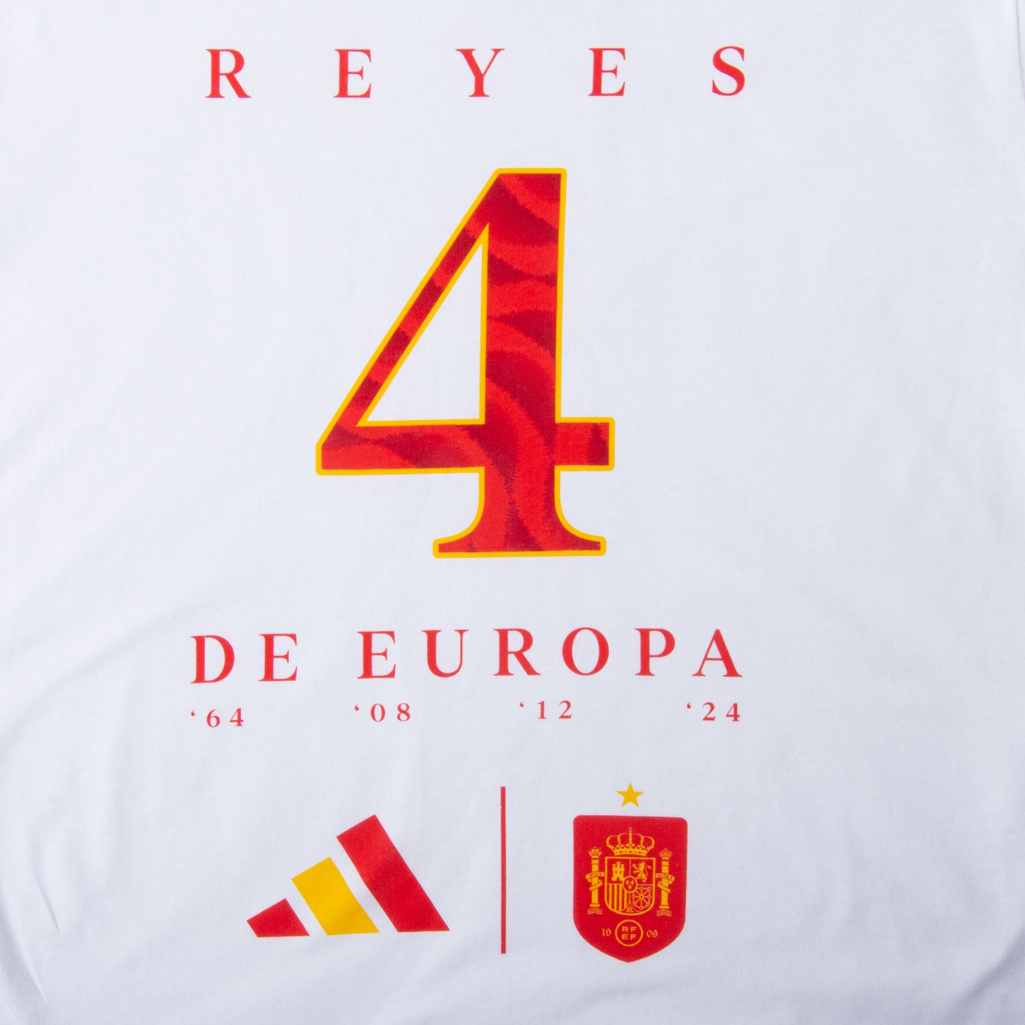 adidas Euro 2024 Spain Official Winners T-Shirt - White