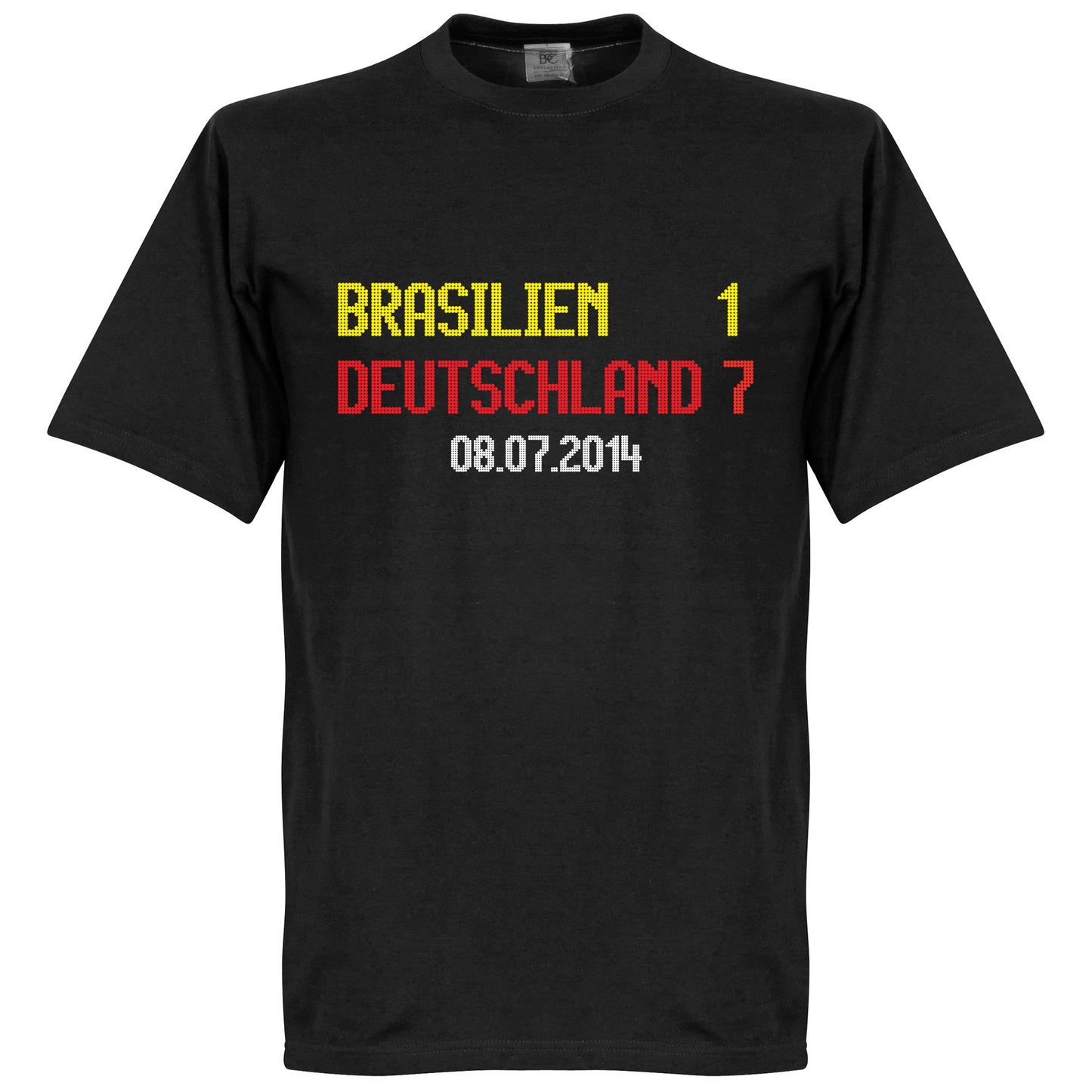 Brasilien 1 : Deutschland 7 Scoreboard T-Shirt - Black