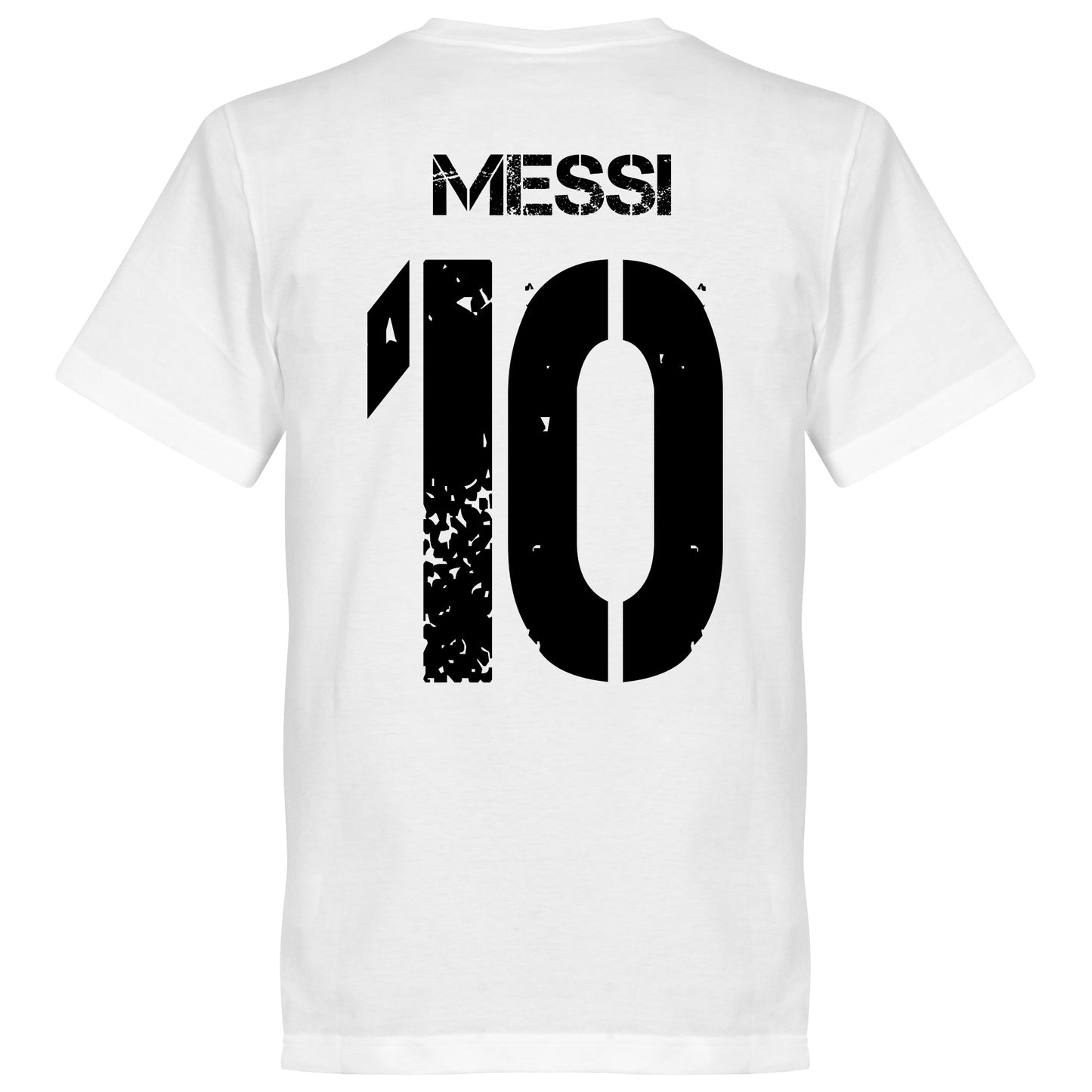 Messi 10 Argentina Flag T-shirt - White