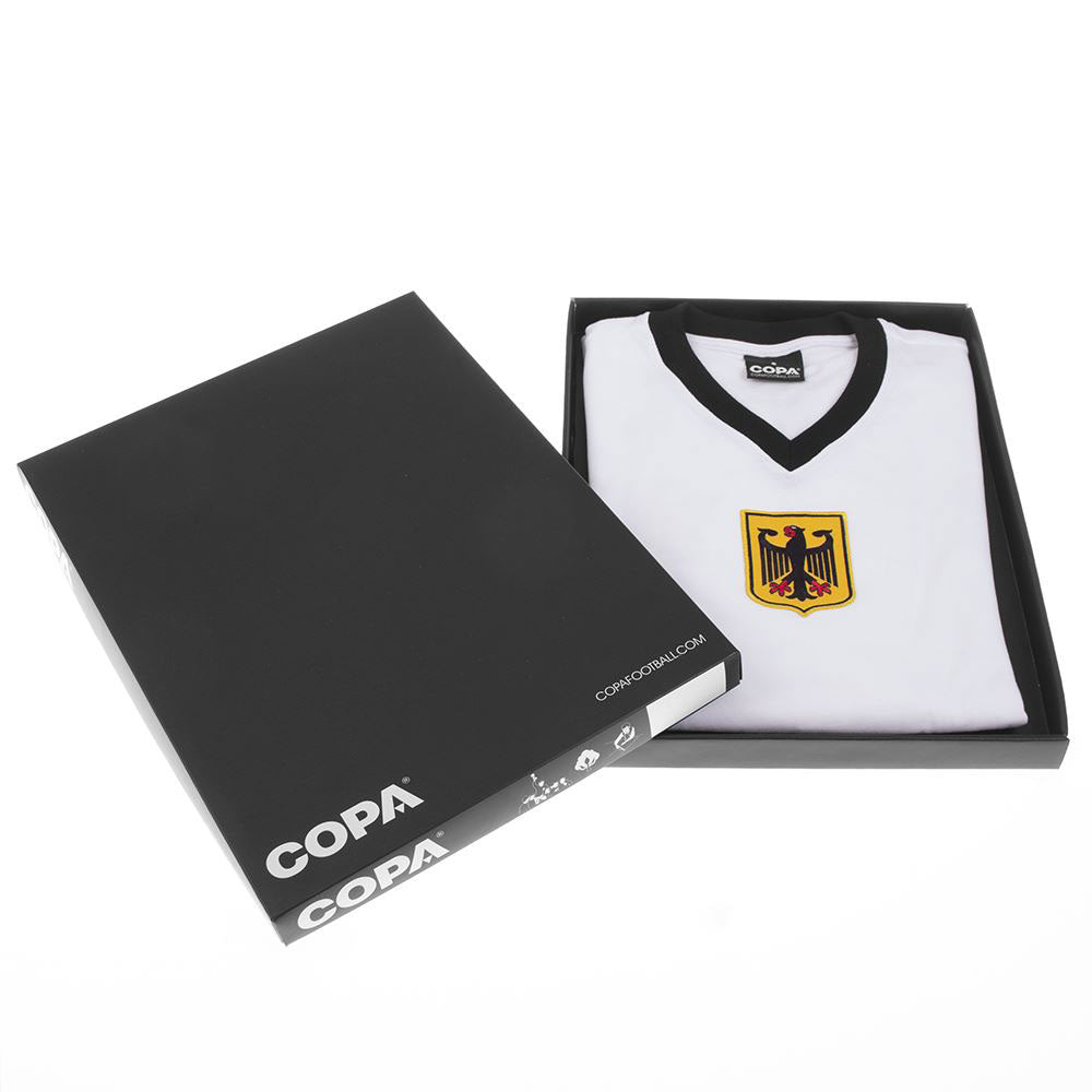 Copa West Germany No.4 Retro Shirt 1970's (Retro Flock Printing)