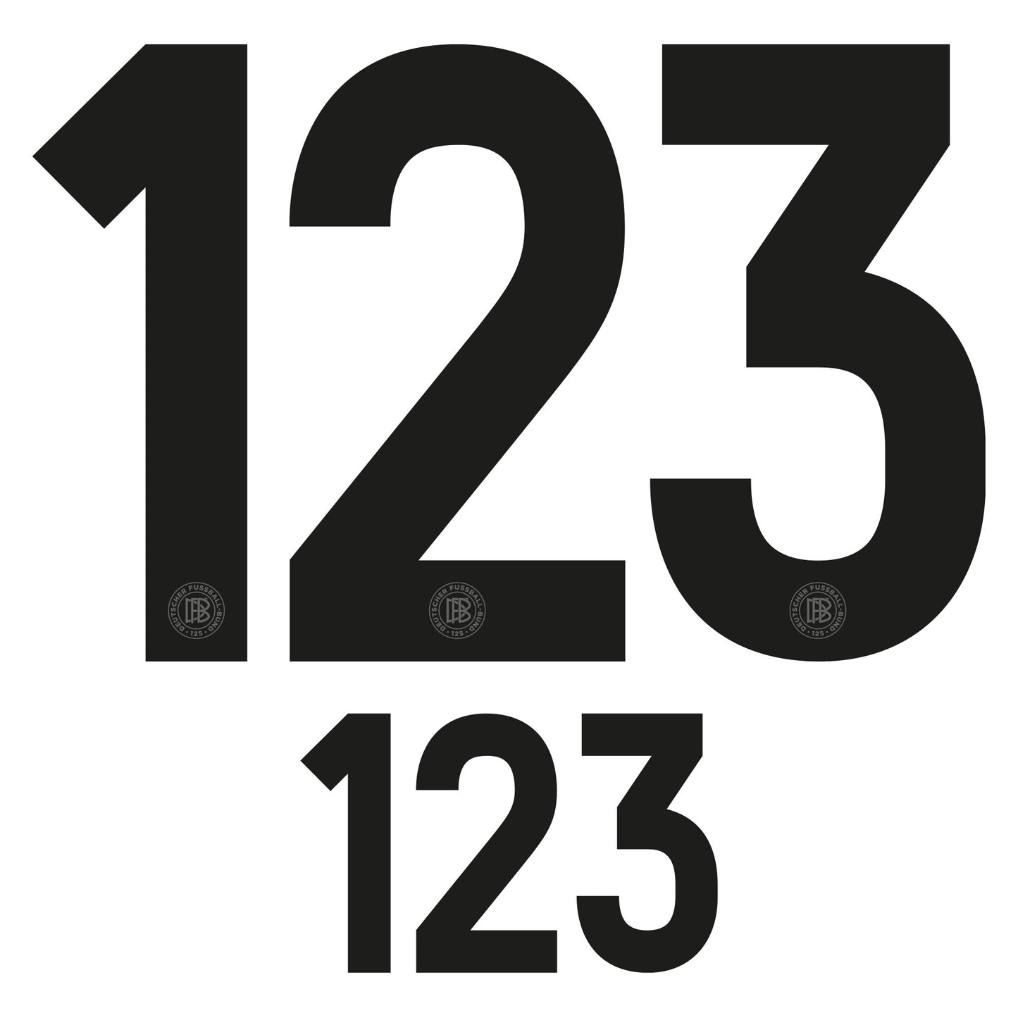Germany 125th Anniversary Official Front & Back Number Set