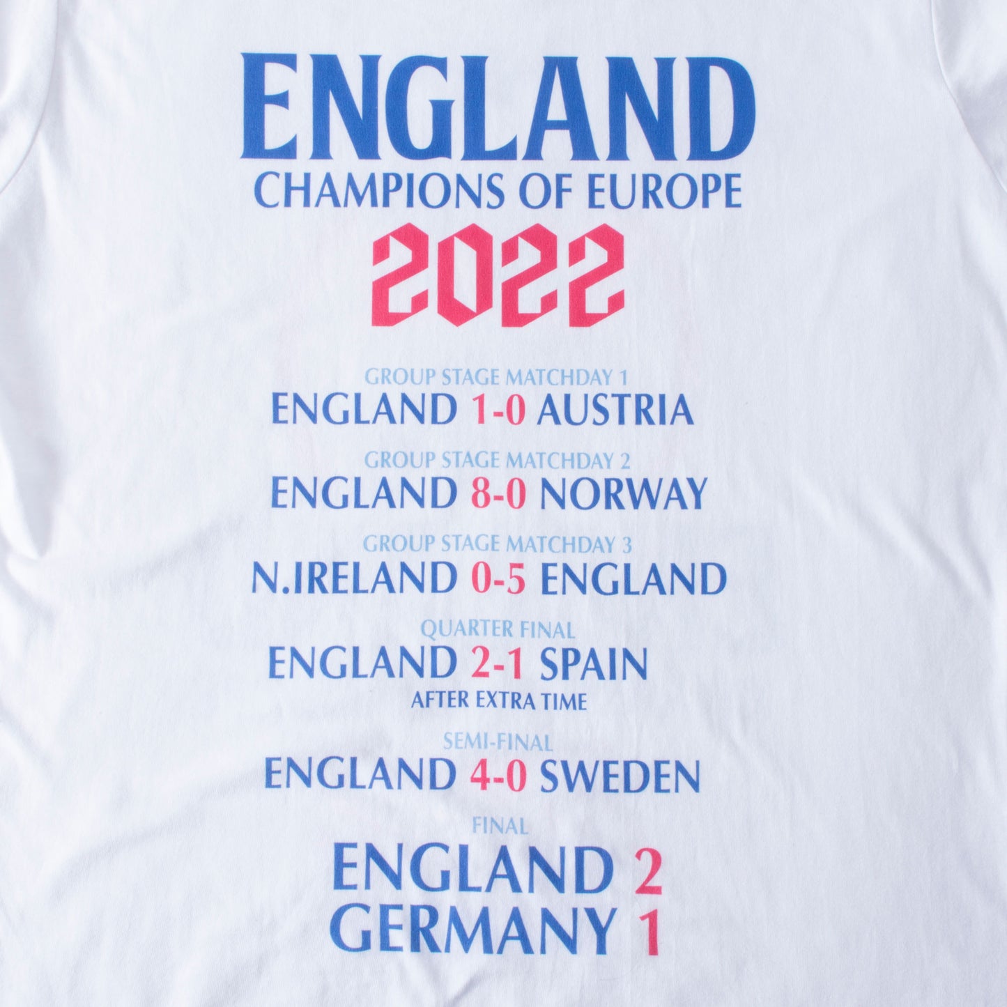 England 2022 Winners Road to Victory Women's T-shirt - White
