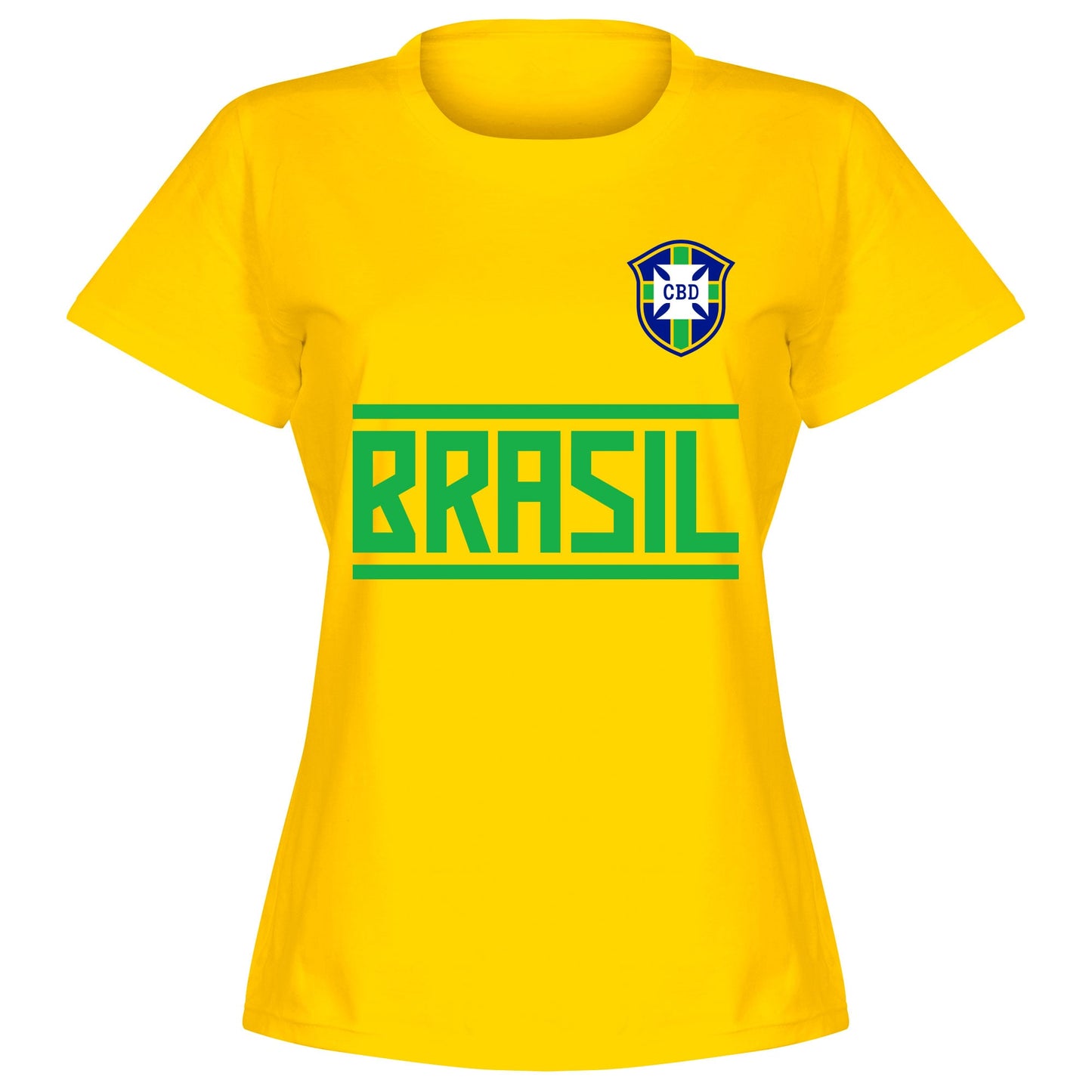 Brazil Team Neymar Jr 10 Womens T-shirt - Yellow