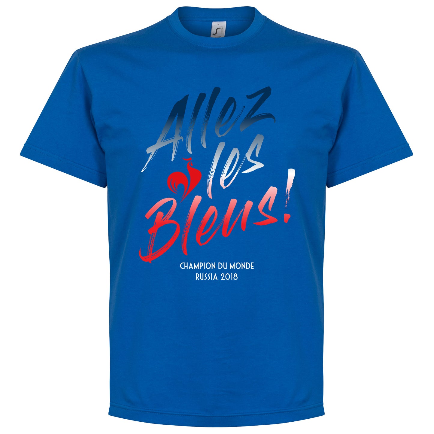 France Allez les Bleus Russia 2018 Road to Victory T-shirt - Royal
