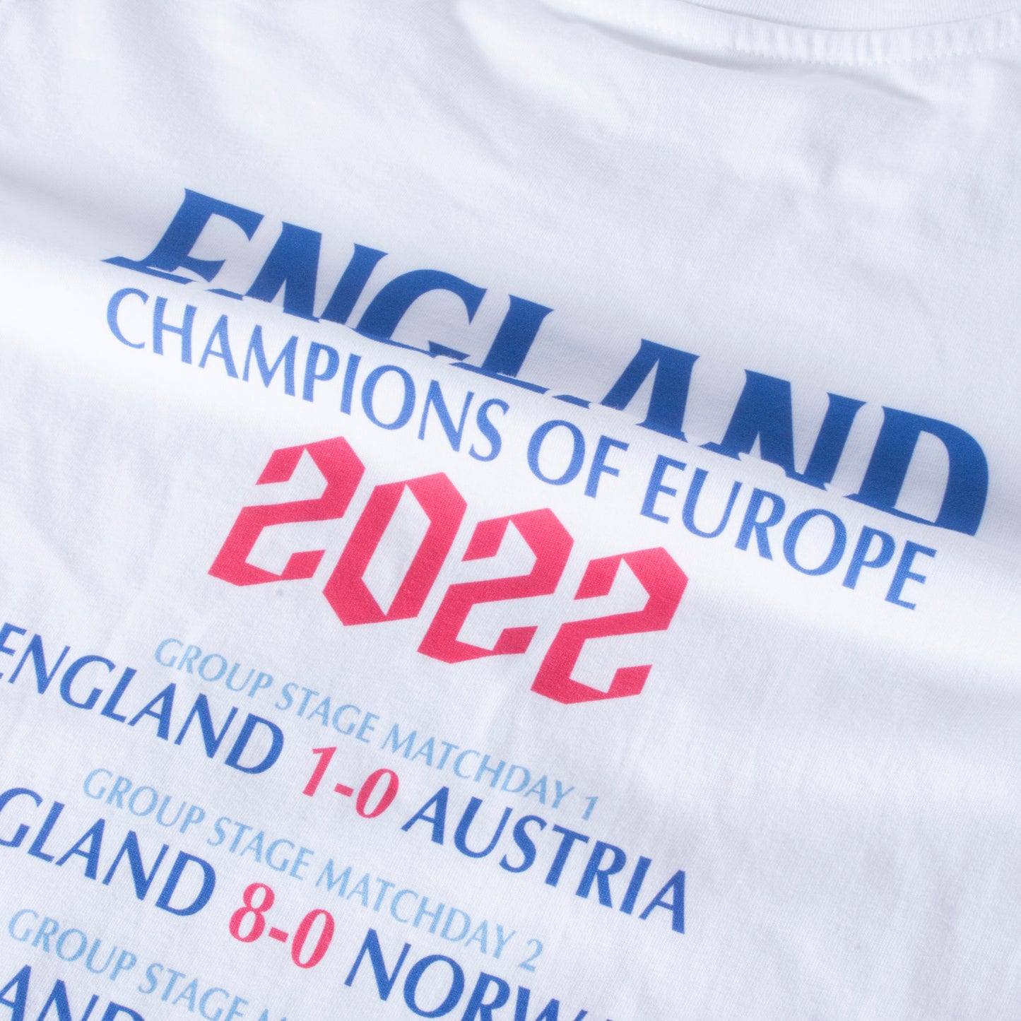 England 2022 Winners Road to Victory T-shirt - White