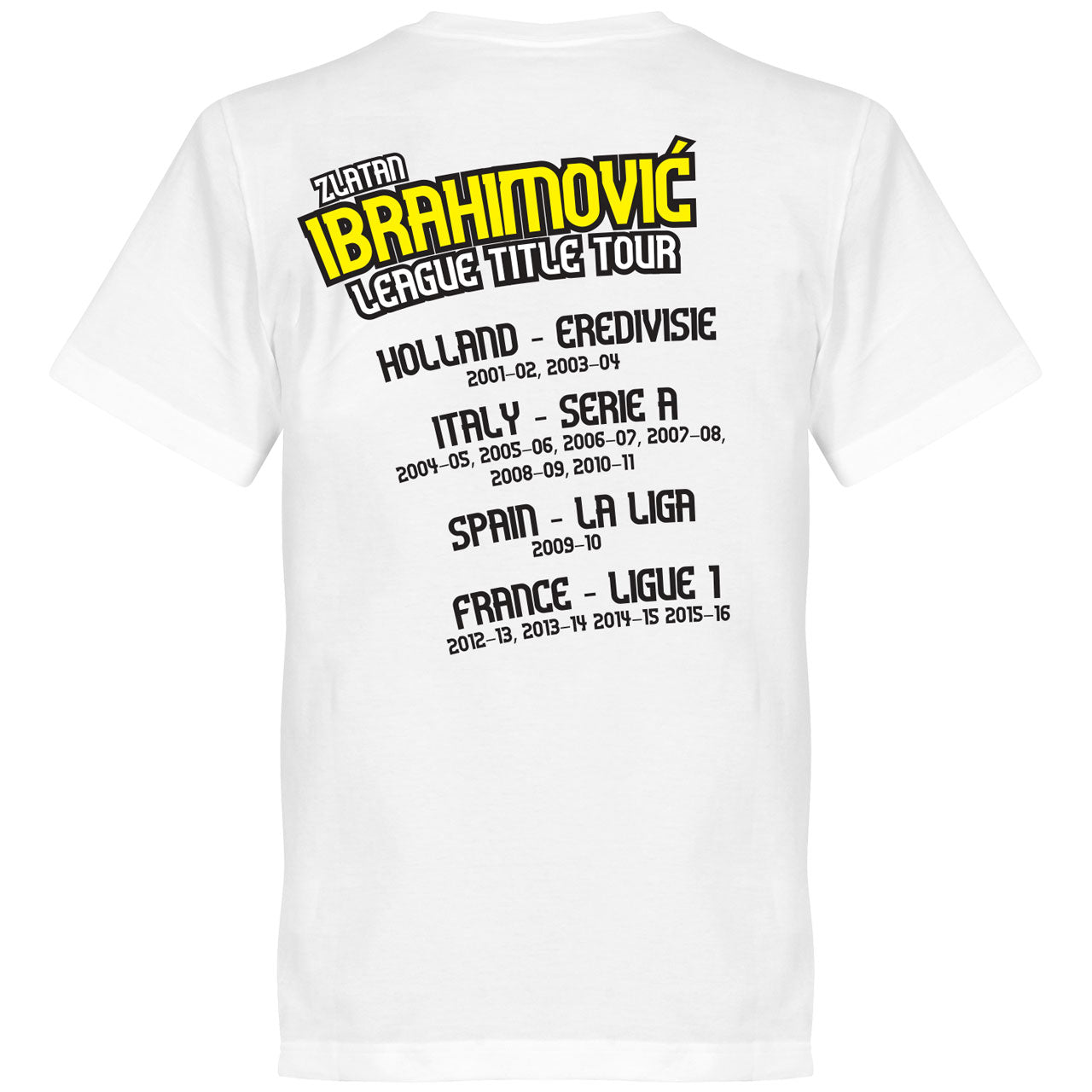Zlatan Ibrahimovic Tour T-Shirt - White