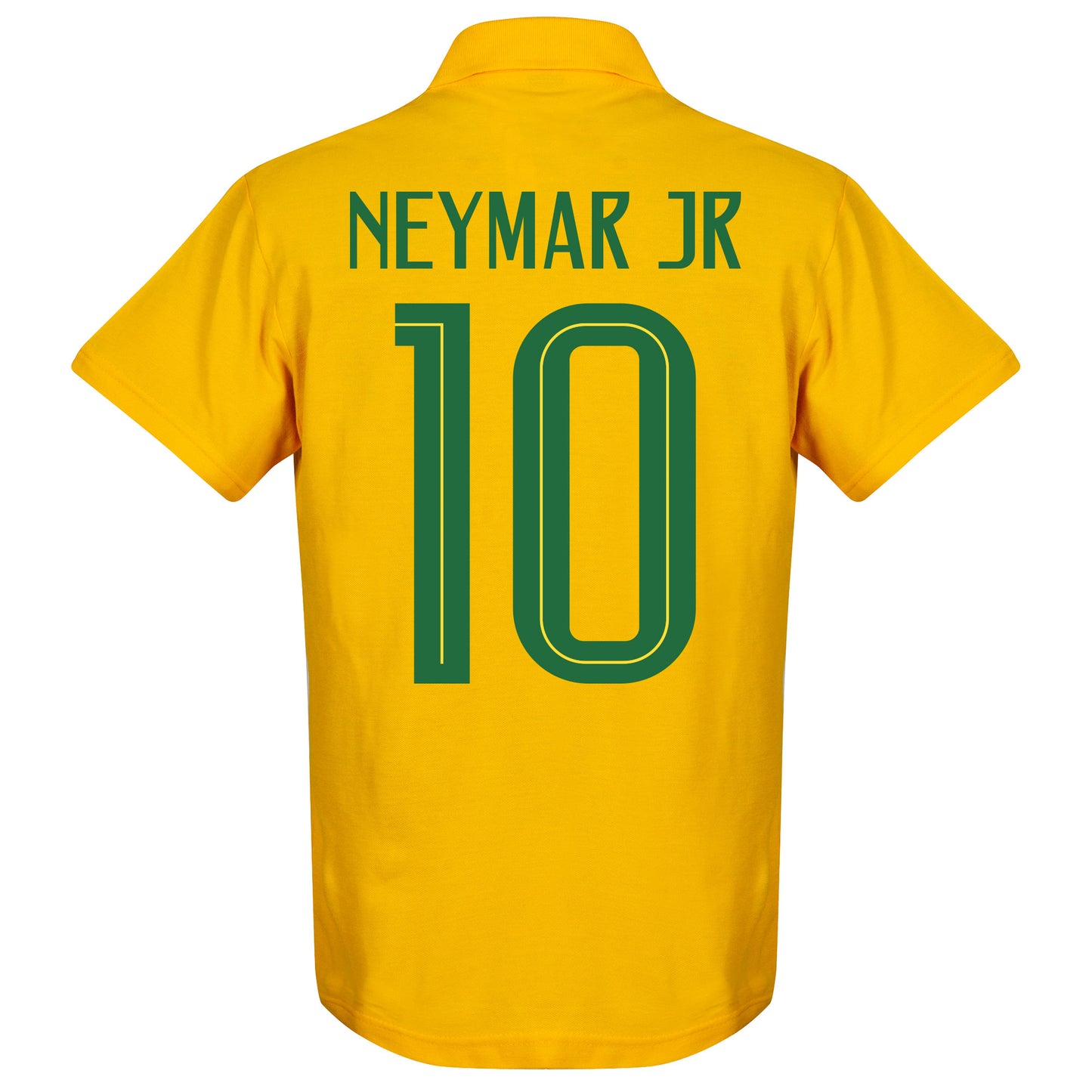 Brazil Team Neymar 10 Polo Shirt - Yellow