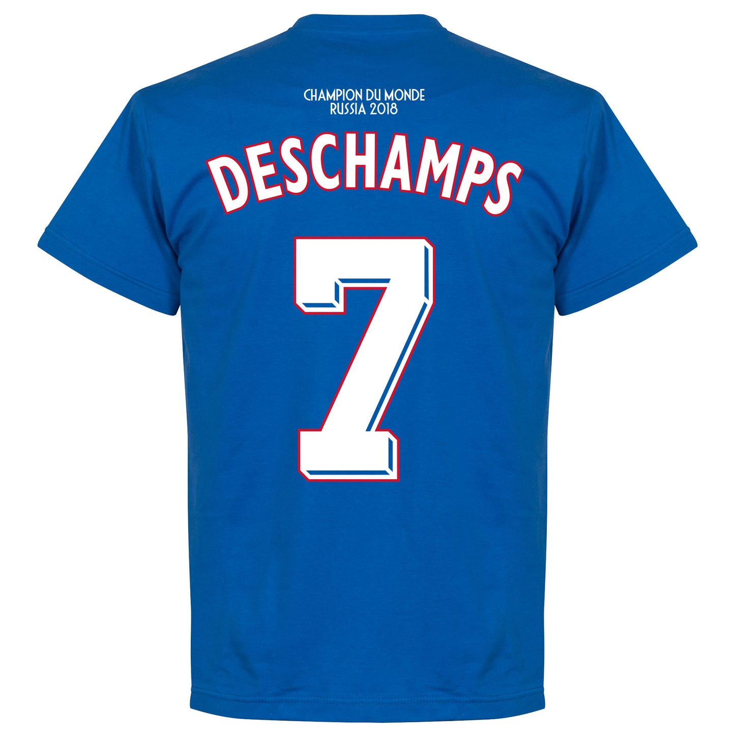 France Champions 98 Retro Deschamps 7 T-Shirt - Royal