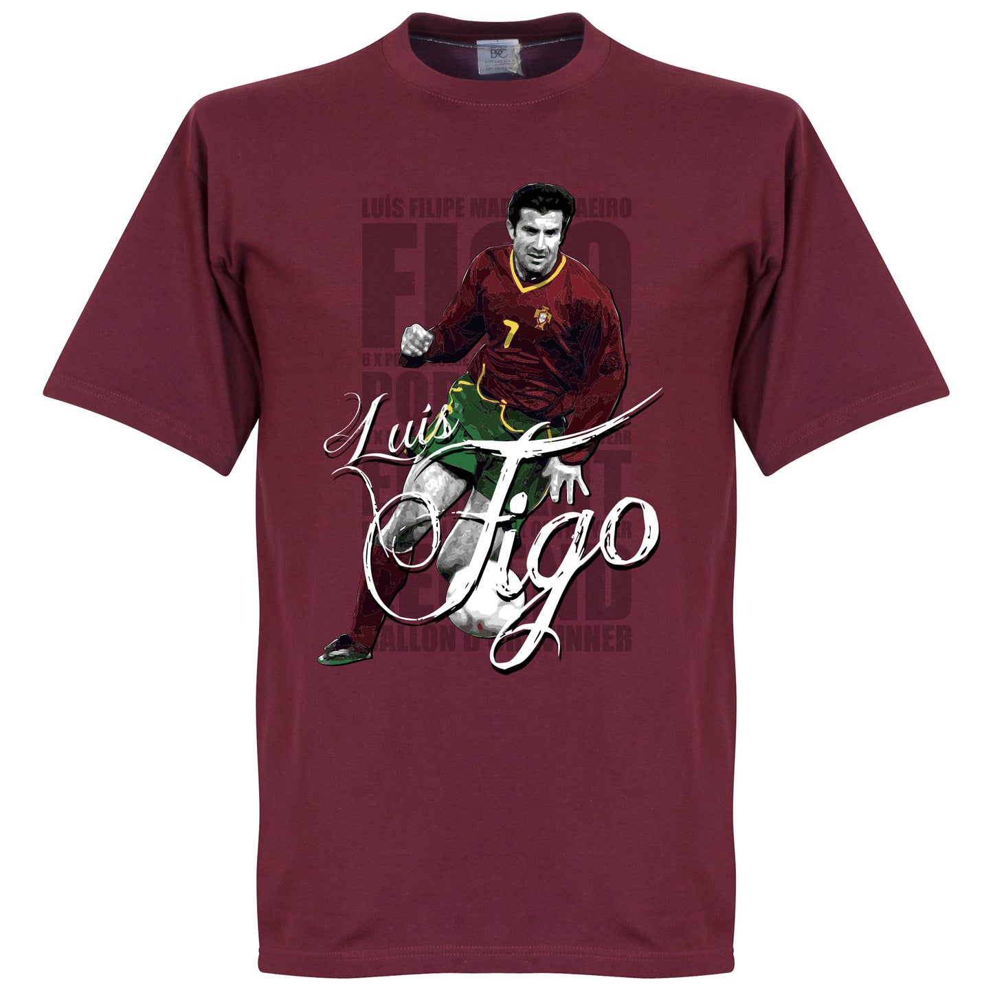 Figo Legend T-Shirt - Maroon