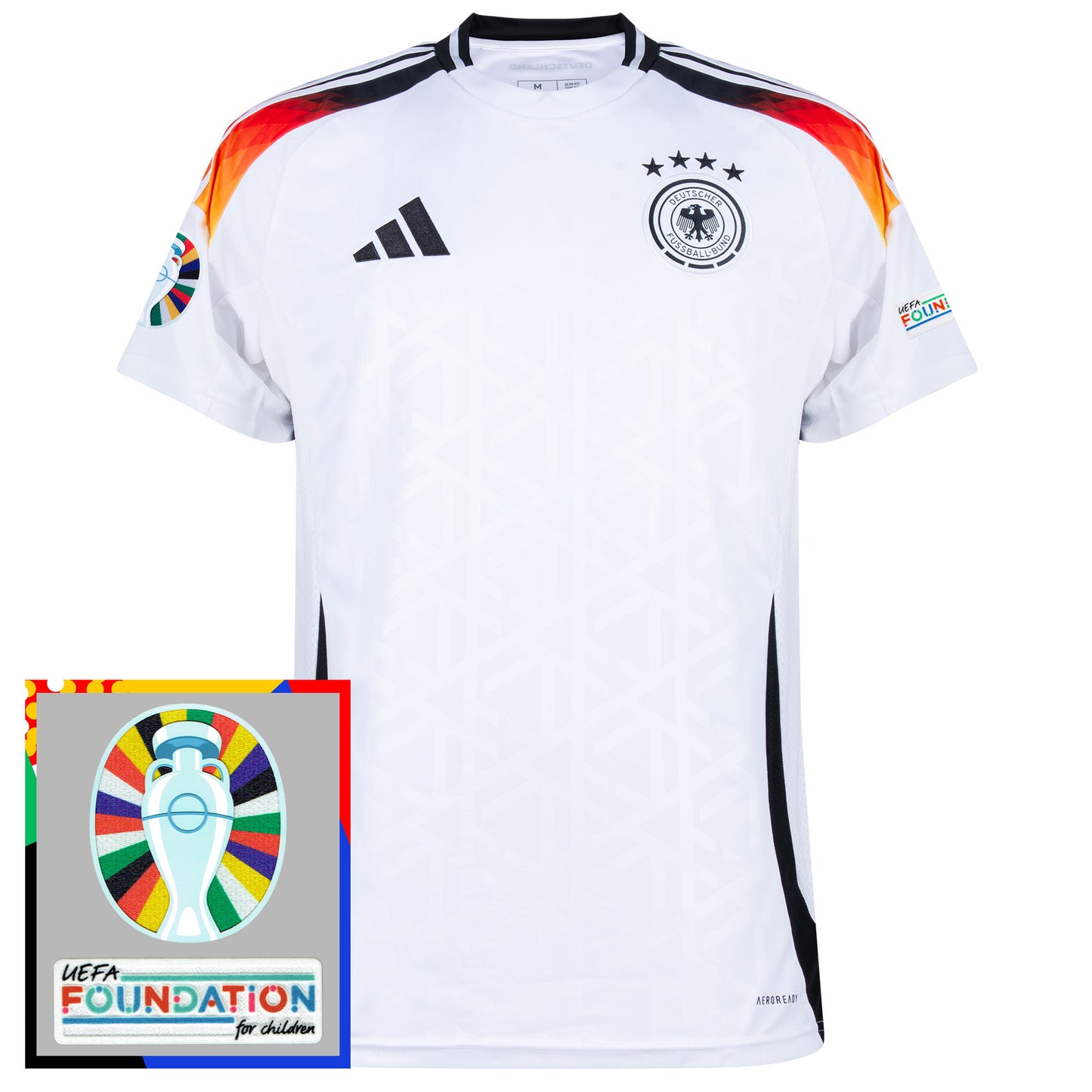 adidas Germany Home Shirt 2024-2025 incl. Euro 2024 & Foundation Tournament Patches