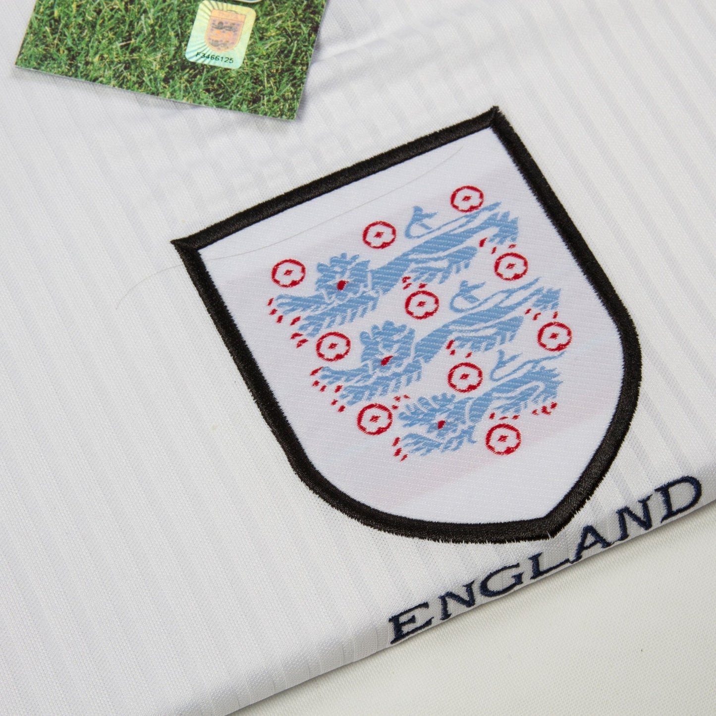 Score Draw England Home Beckham 7 Retro Shirt World Cup Finals 1998 (Retro Flex Printing)
