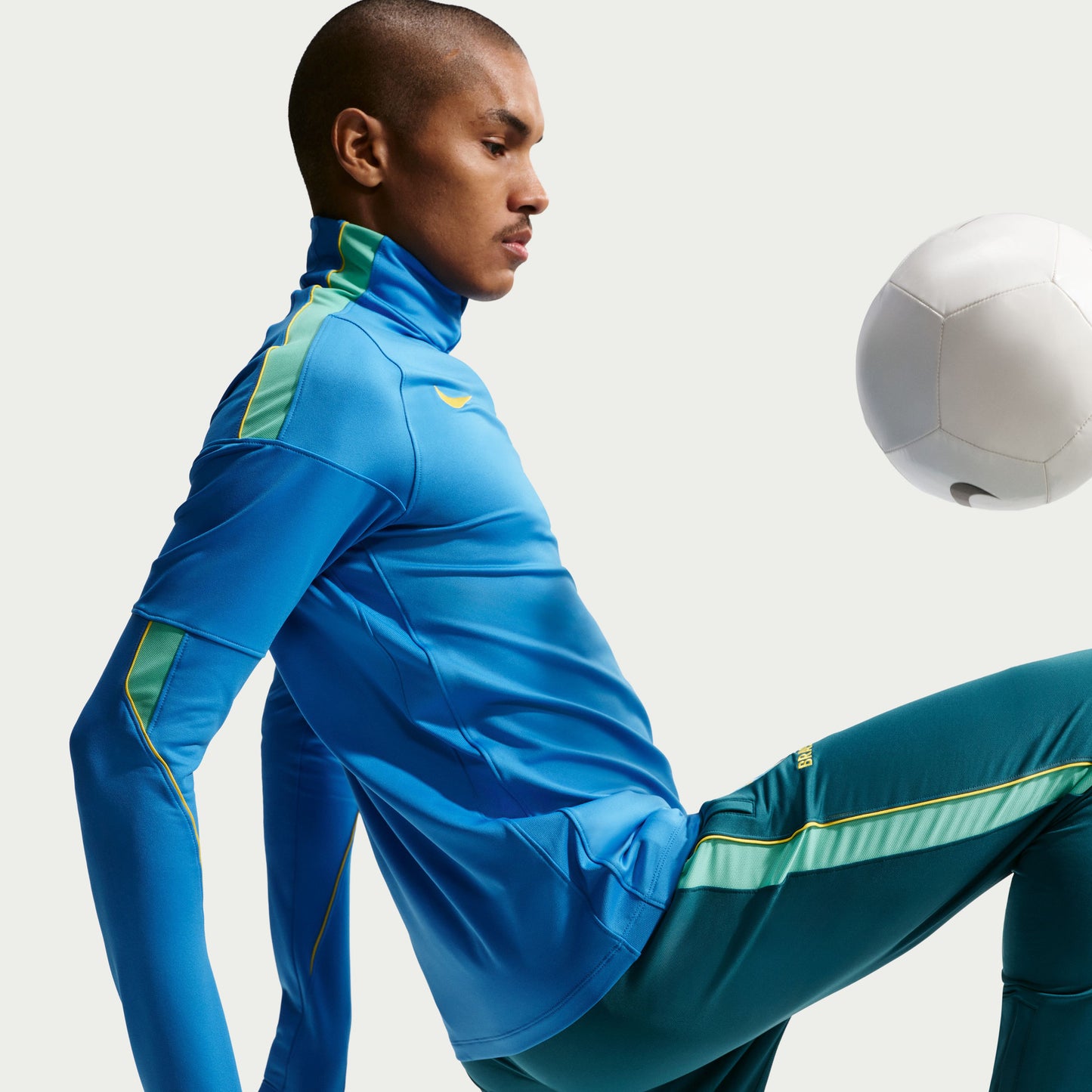 Nike Brazil Dri-Fit Strike 1/4 Zip L/S Drill Top - Blue - 2026-2027