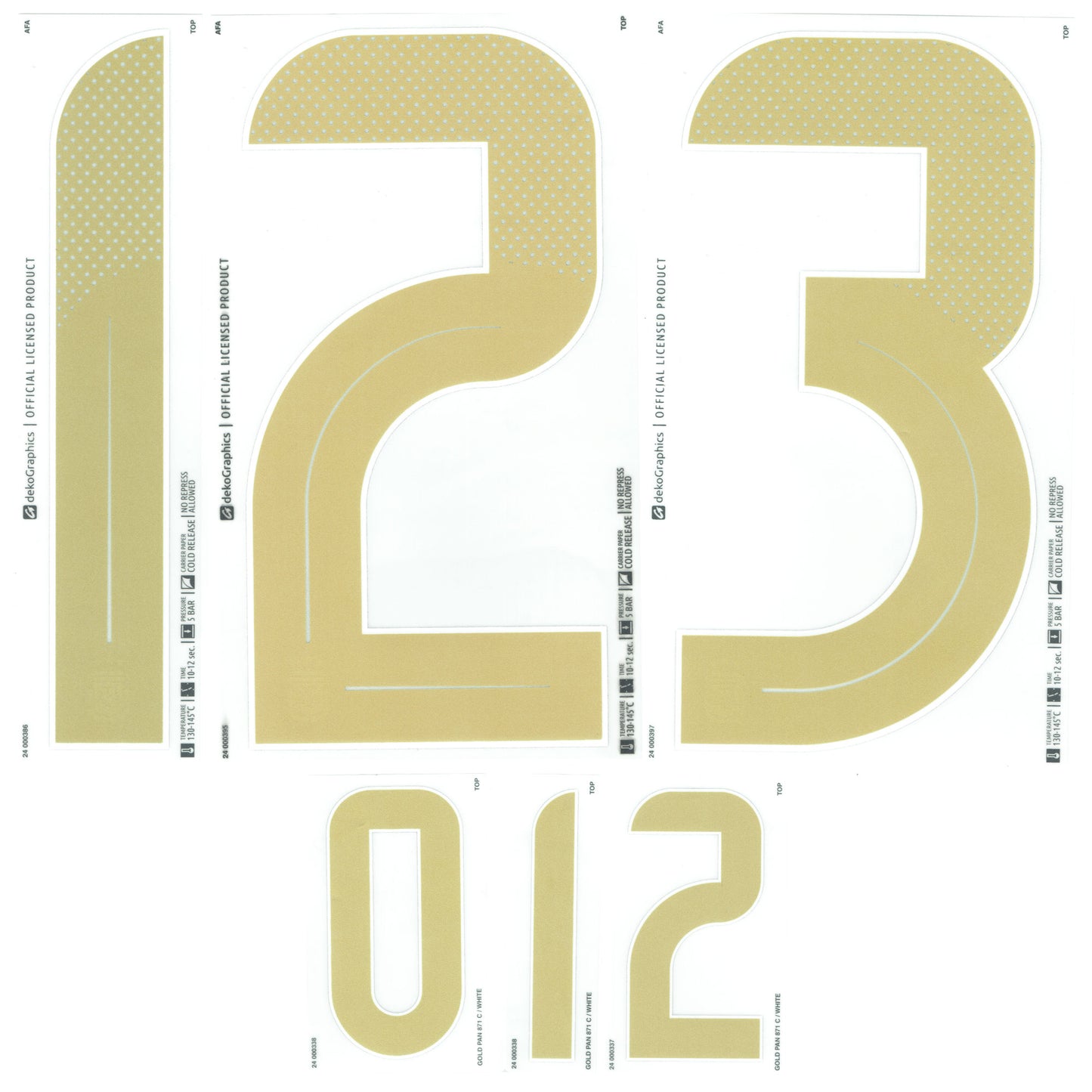 24-25 Argentina Away Adult Player Number Set (250mm/104mm)