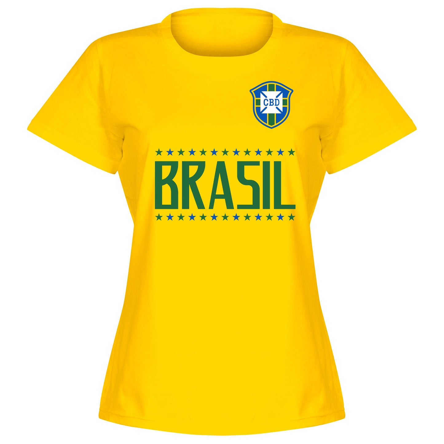 Brazil Team Womens Marta 10 T-shirt - Yellow