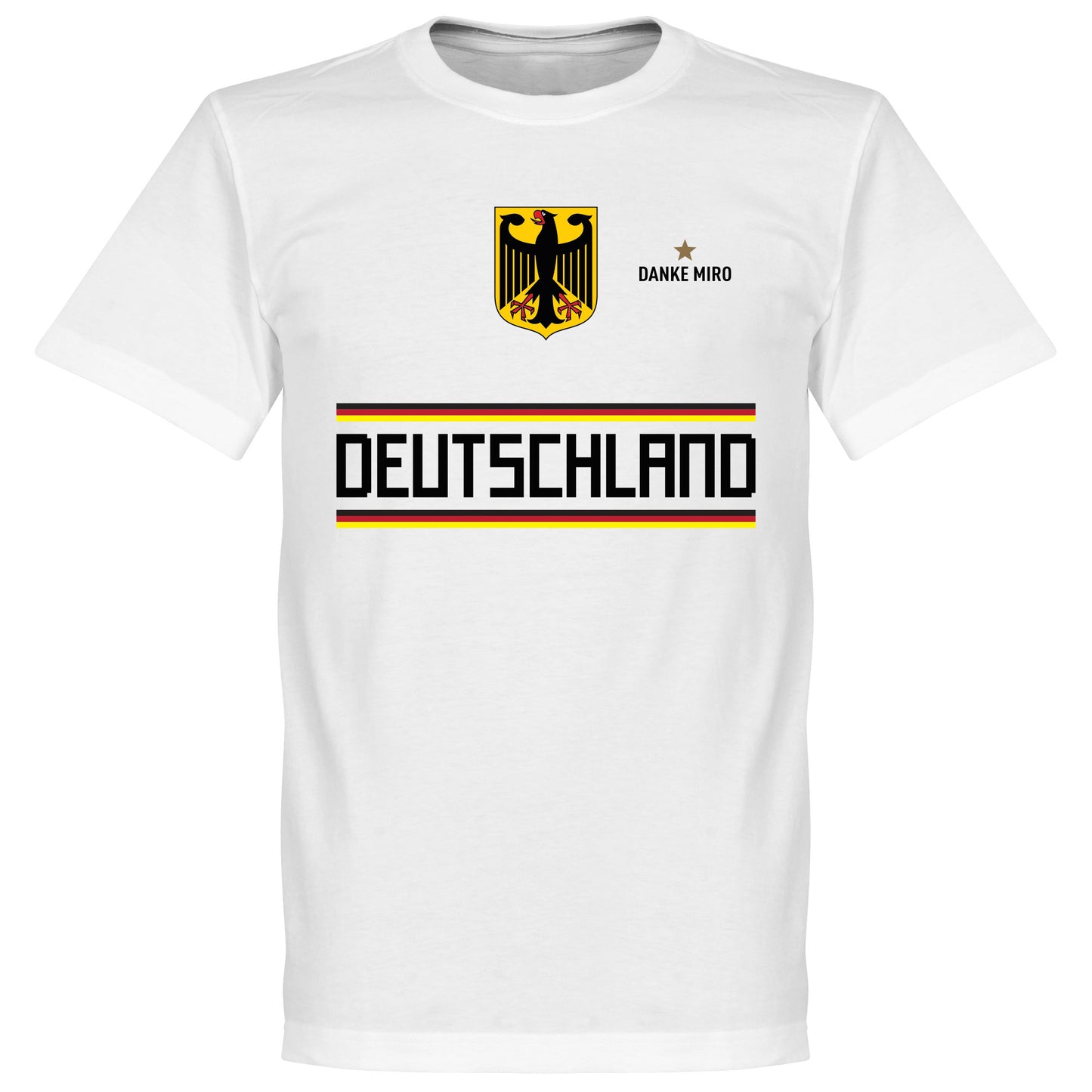 Germany Danke Miro Klose Team T-Shirt - White