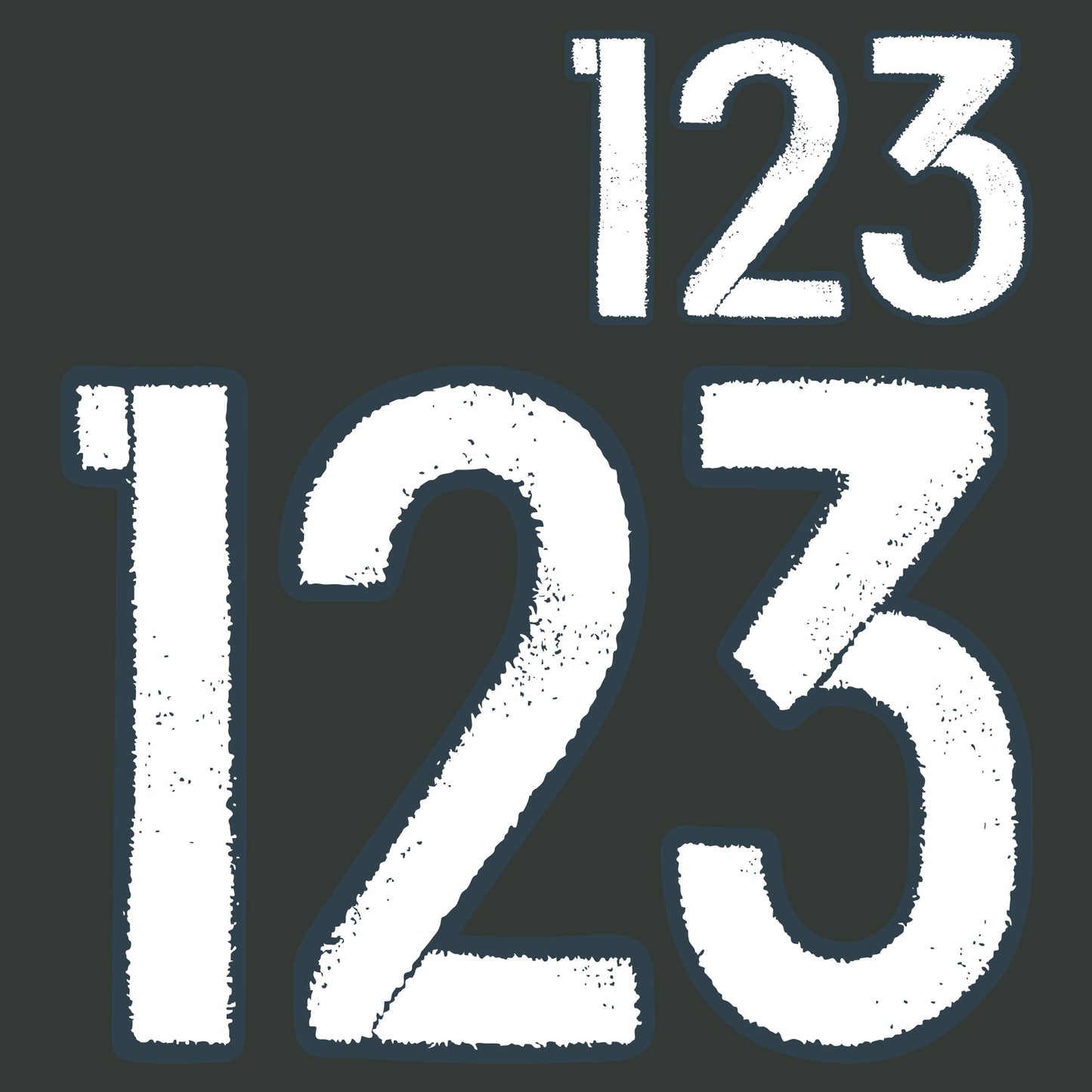 adidas Germany Away Front & Back Number Sets (110mm & 260mm) 2016 2017