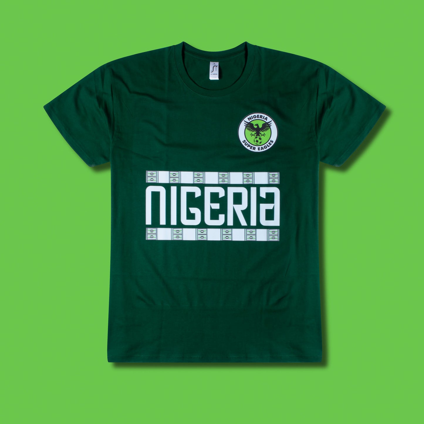 Nigeria Team T-Shirt - Bottle Green