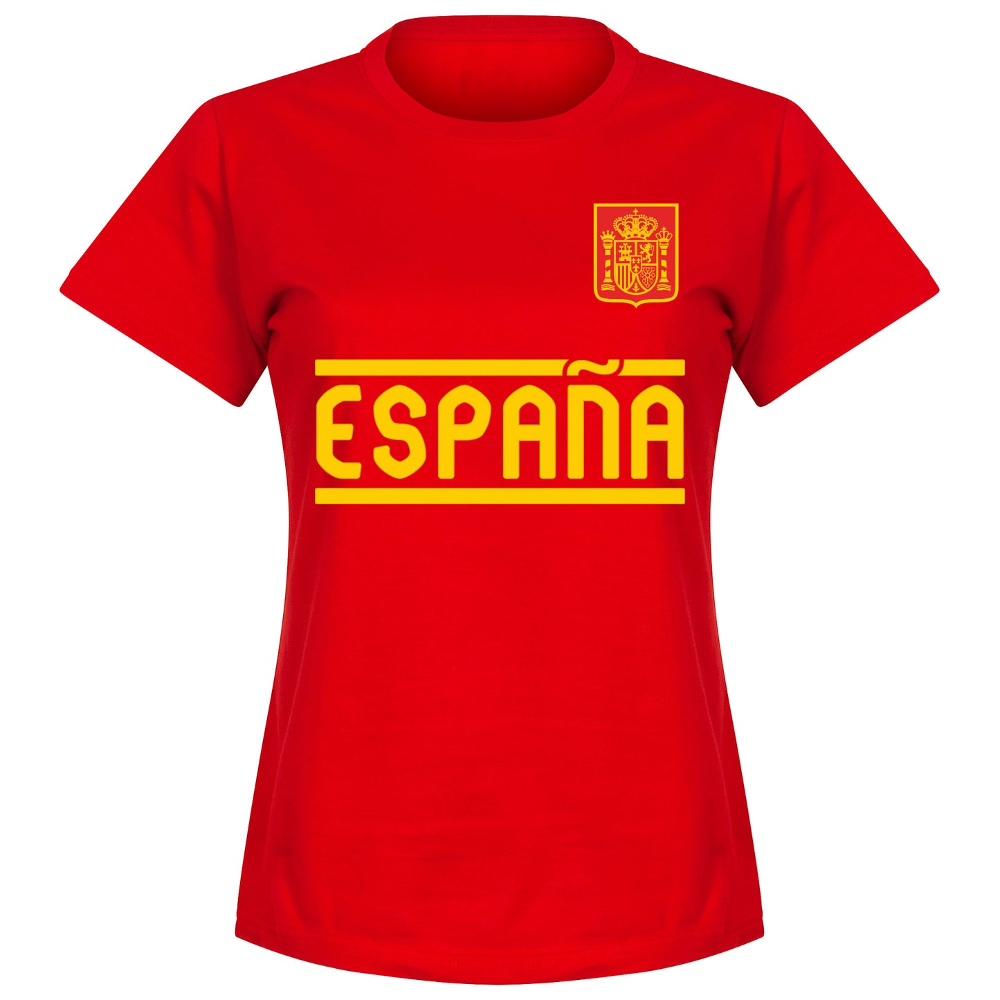 Spain 2024 Team Lamine Yamal 19 Womens T-shirt - Red
