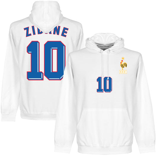 1998 Zidane No.10 Hoodie - White