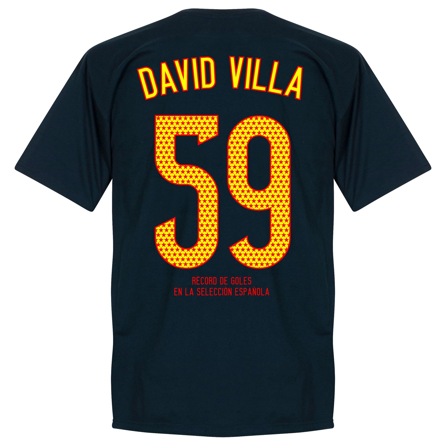 David Villa 59 Goals T-Shirt - Navy