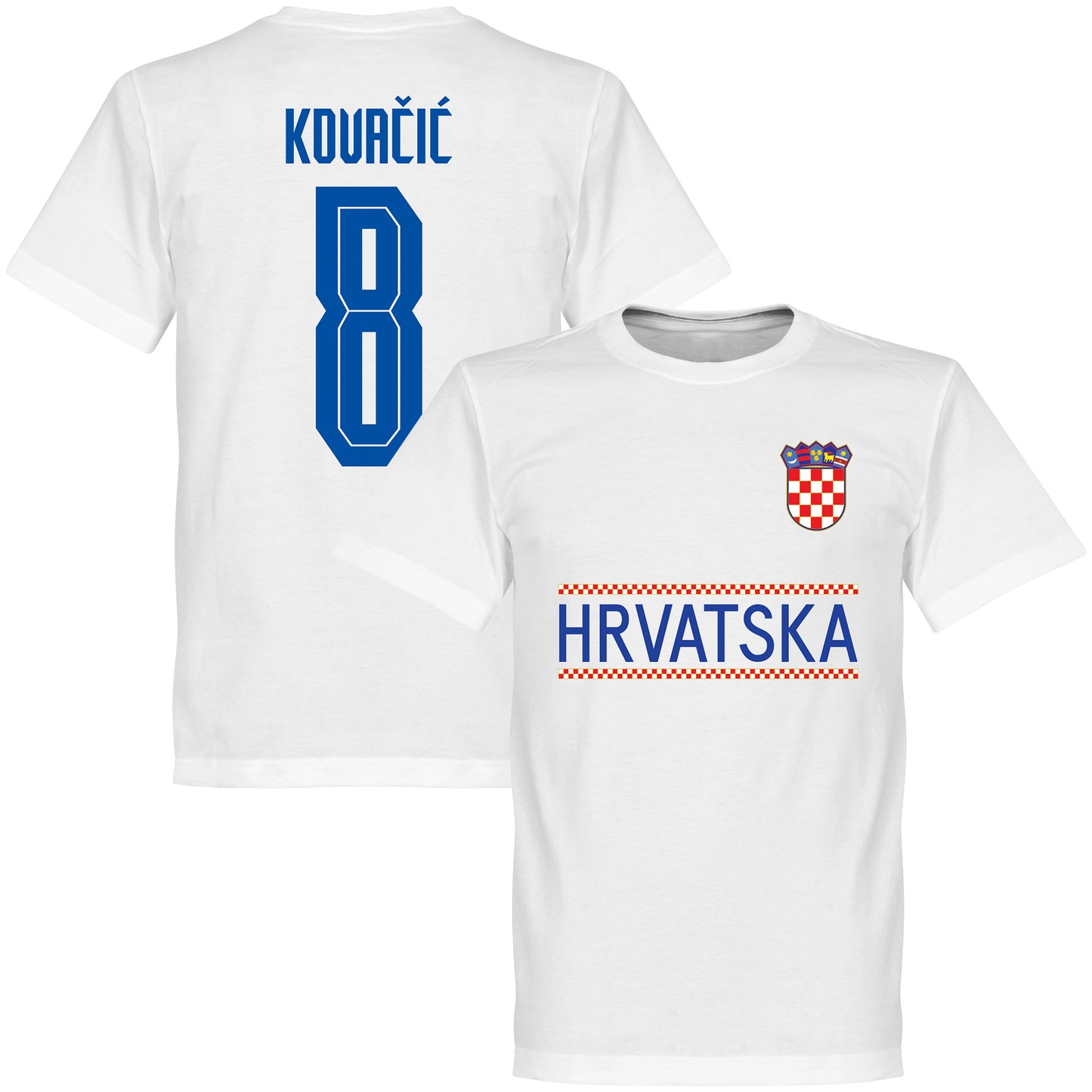 Croatia Kovacic 8 Team KIDS T-shirt - White
