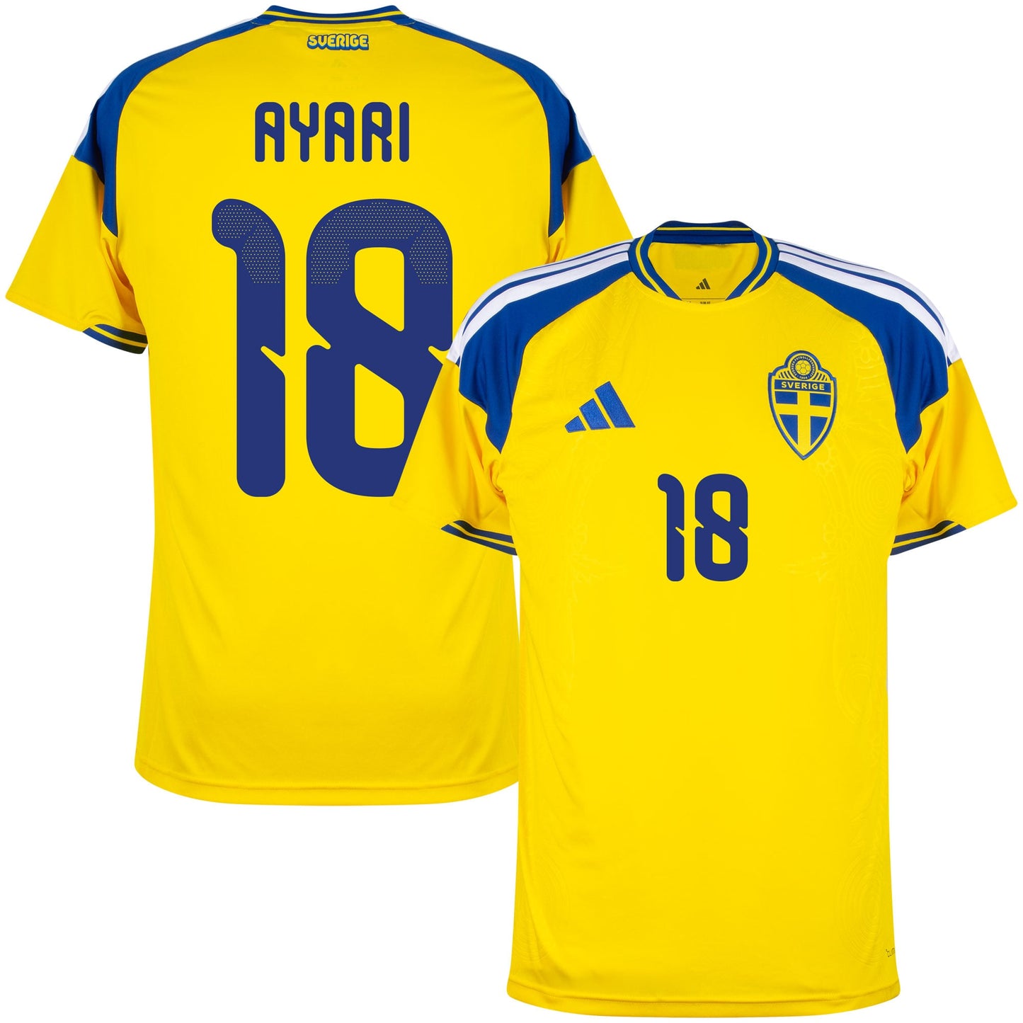 adidas Sweden Home Ayari 18 Shirt 2026-2027 (Official Printing)