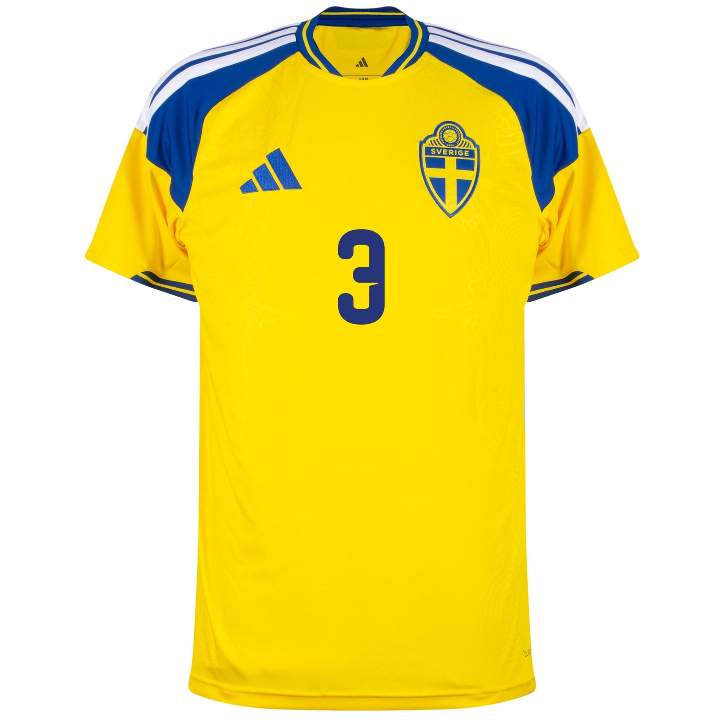 adidas Sweden Home Lindelöf 3 Shirt 2026-2027 (Official Printing)
