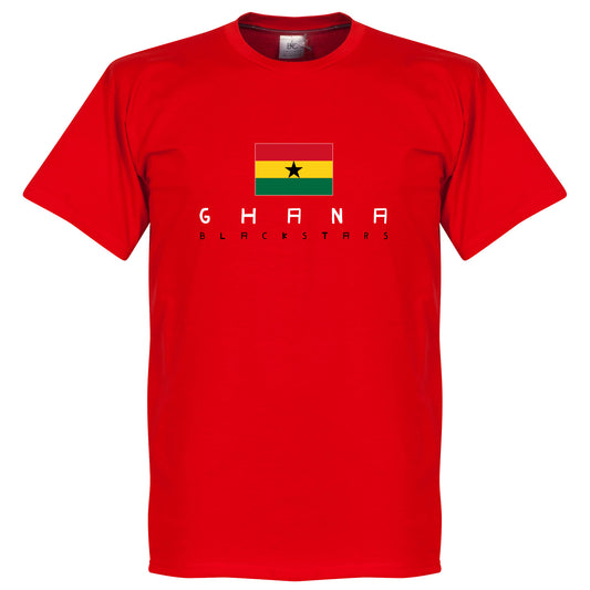 Ghana Black Stars Flag T-shirt - Red