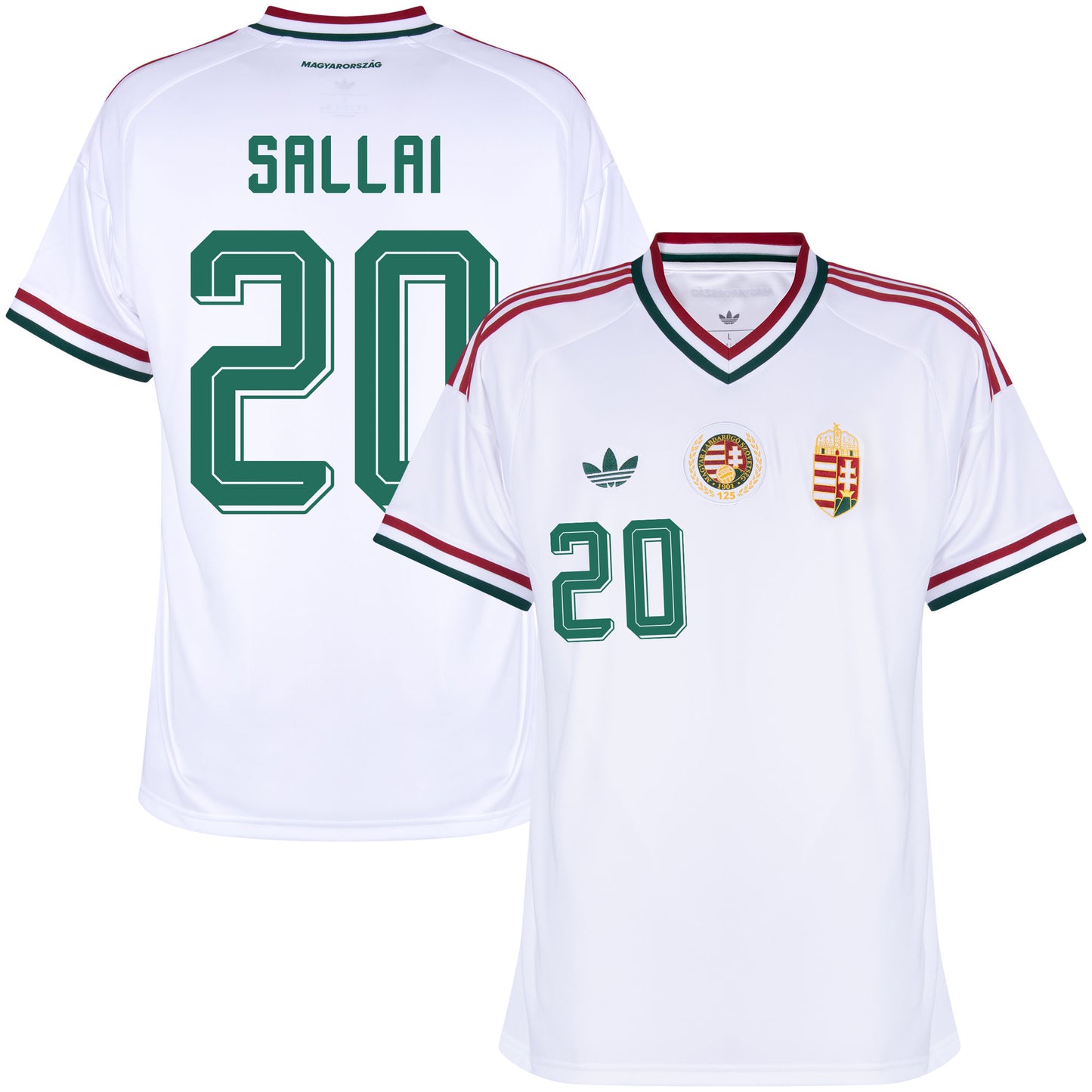 adidas Hungary Away Sallai 20 Shirt 2026-2027 (Official Printing)