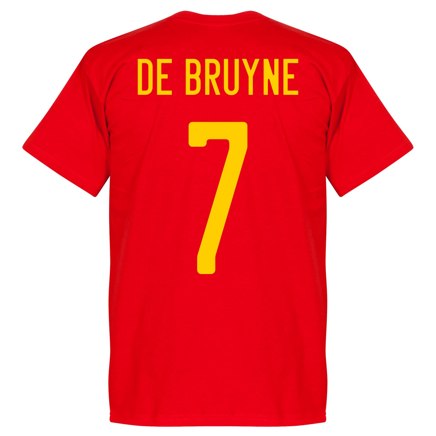Belgium De Bruyne 7 Team T-shirt - Red