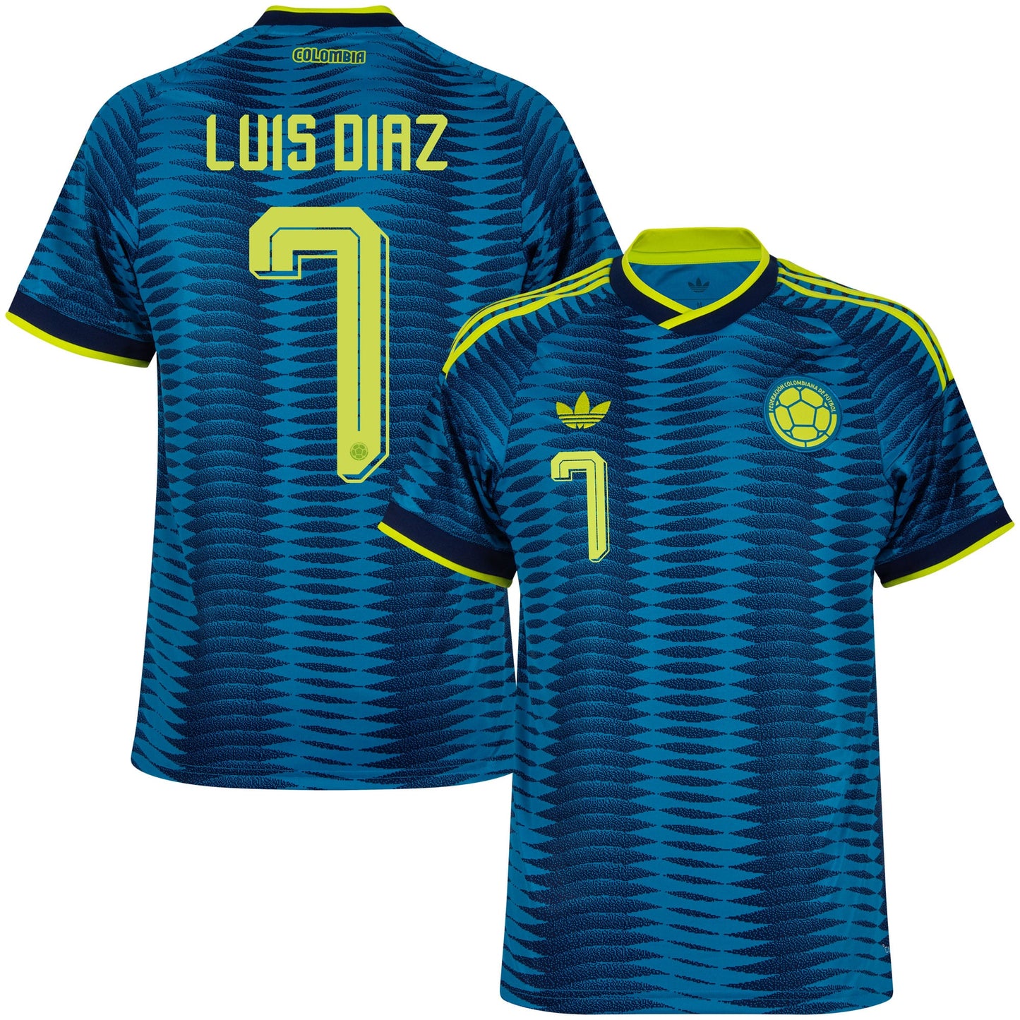 adidas Colombia Away L. Díaz 7 Shirt 2026-2027 (Official Printing)