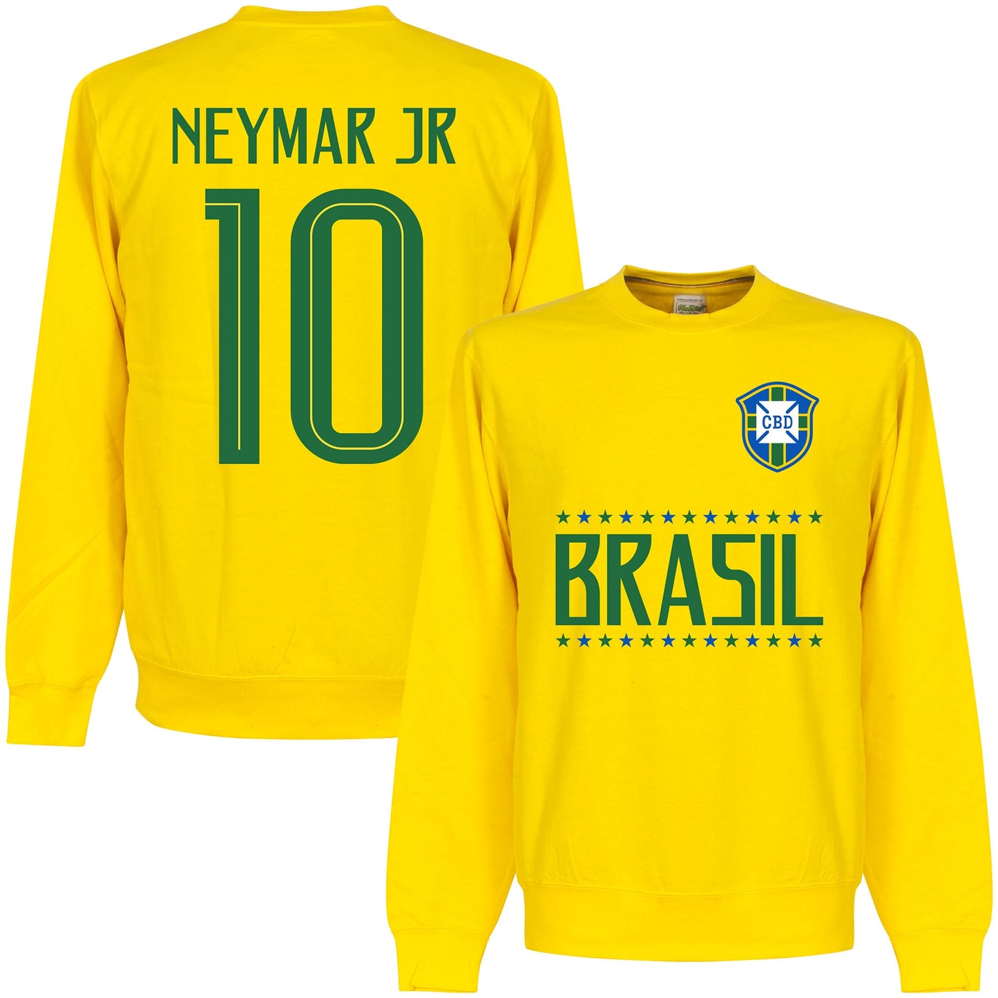 Brasil Neymar Jr 10 Team KIDS Sweatshirt - Yellow
