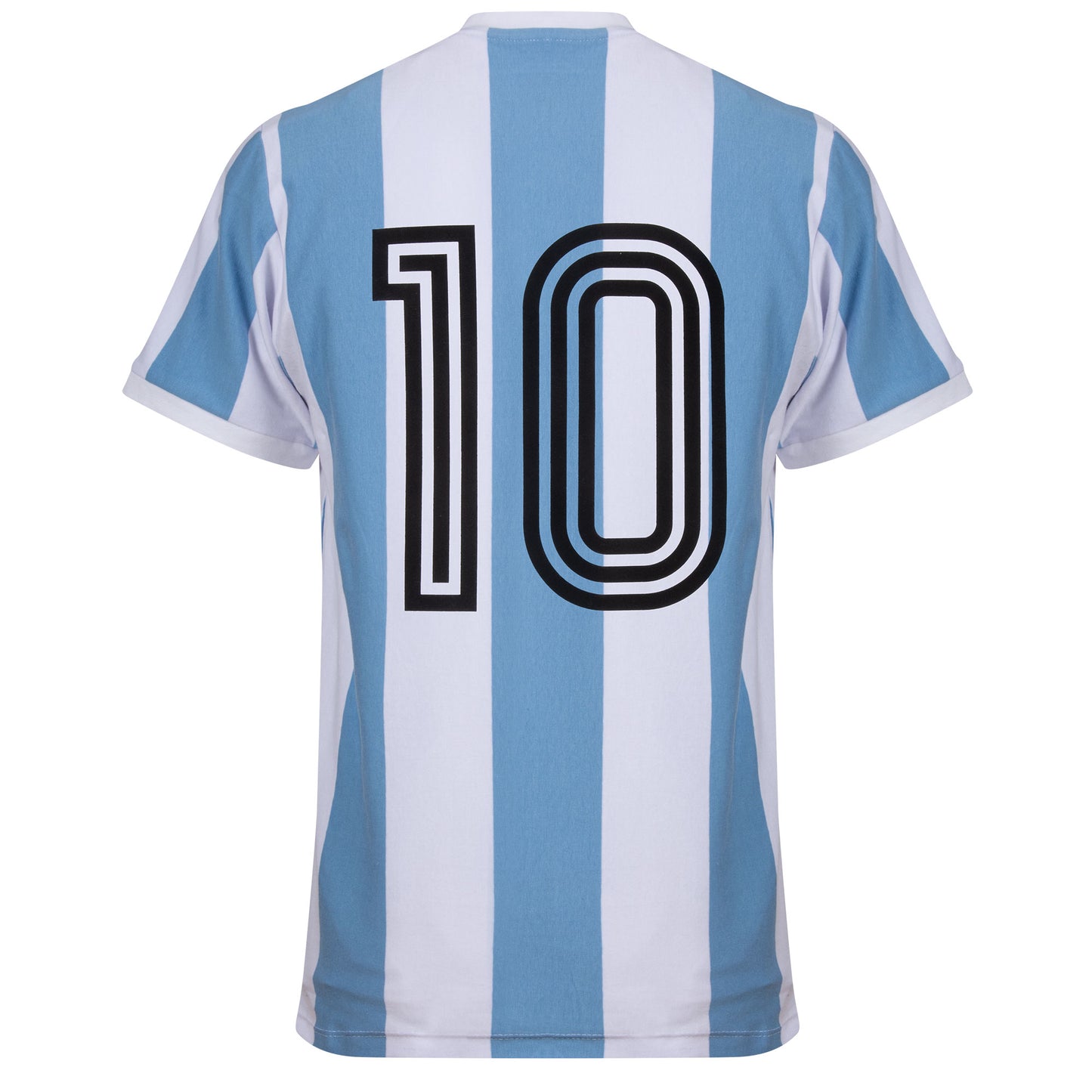 Argentina Home Retro No.10 (Kempes) Shirt 1978 (Retro Flock Printing)