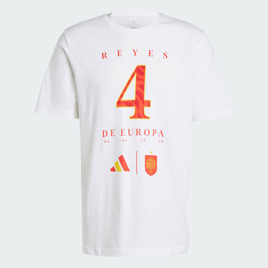 adidas Euro 2024 Spain Official Winners T-Shirt - White