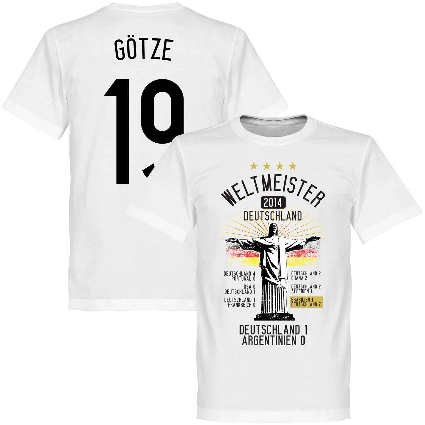 Germany Road To Victory Götze T-Shirt - White