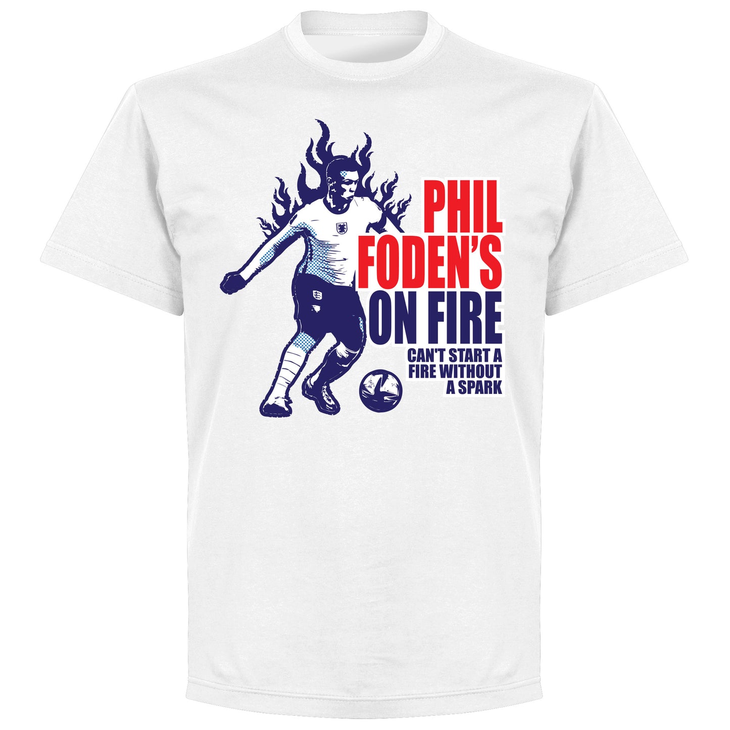 Phil Foden's on Fire T-shirt - White