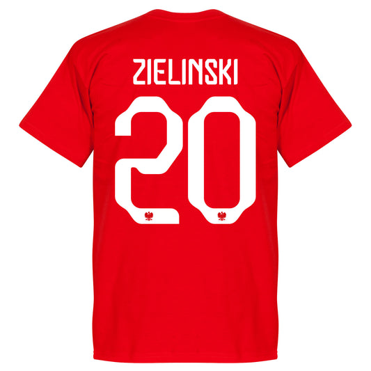 Poland Team Zielinski 20 T-shirt - Red