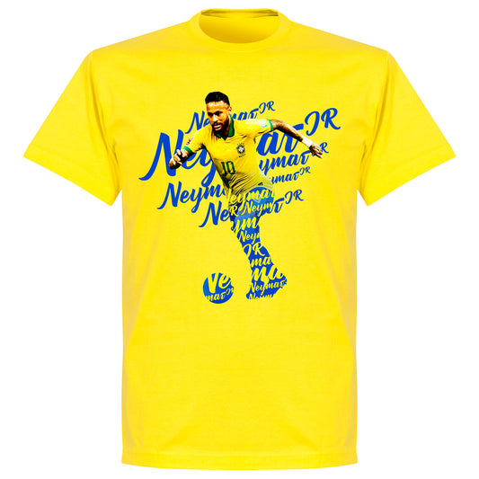 Neymar Script T-shirt - Lemon Yellow
