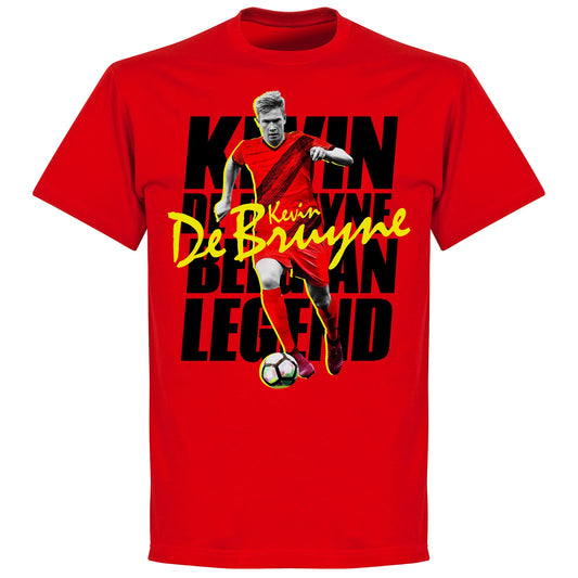 De Bruyne Belgium Legend T-shirt - Red