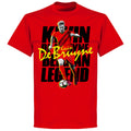 De Bruyne Belgium Legend T-shirt - Red